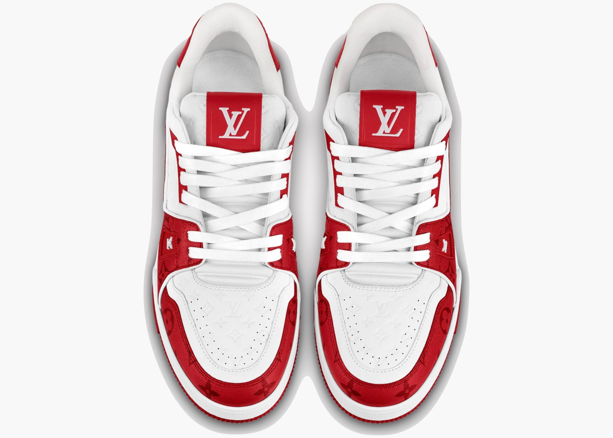 Louis Vuitton Trainer #54 Signature Red White 1AANFJ Hype Clothinga Limited Edition