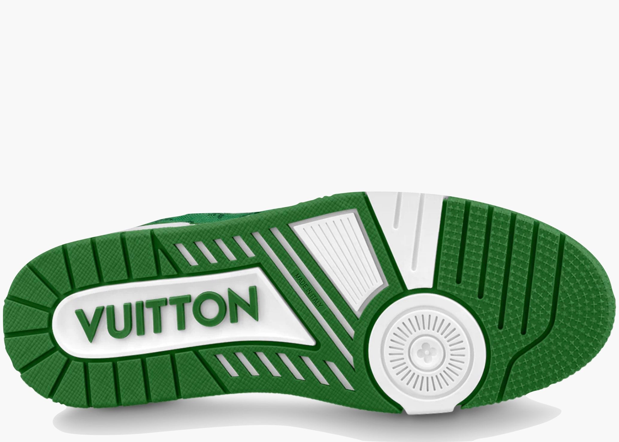 Louis Vuitton Trainer Green Monogram Denim White 1A9JHV Hype Clothinga Limited Edition