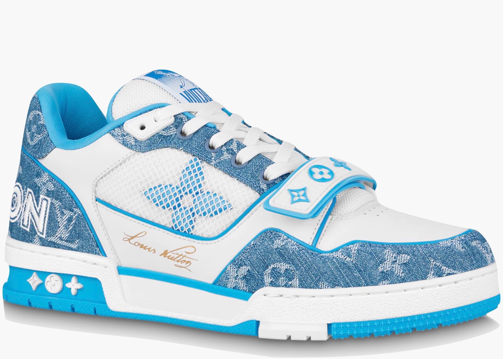 Louis Vuitton Trainer Monogram Denim 1A9ZI6 Hype Clothinga Limited Edition