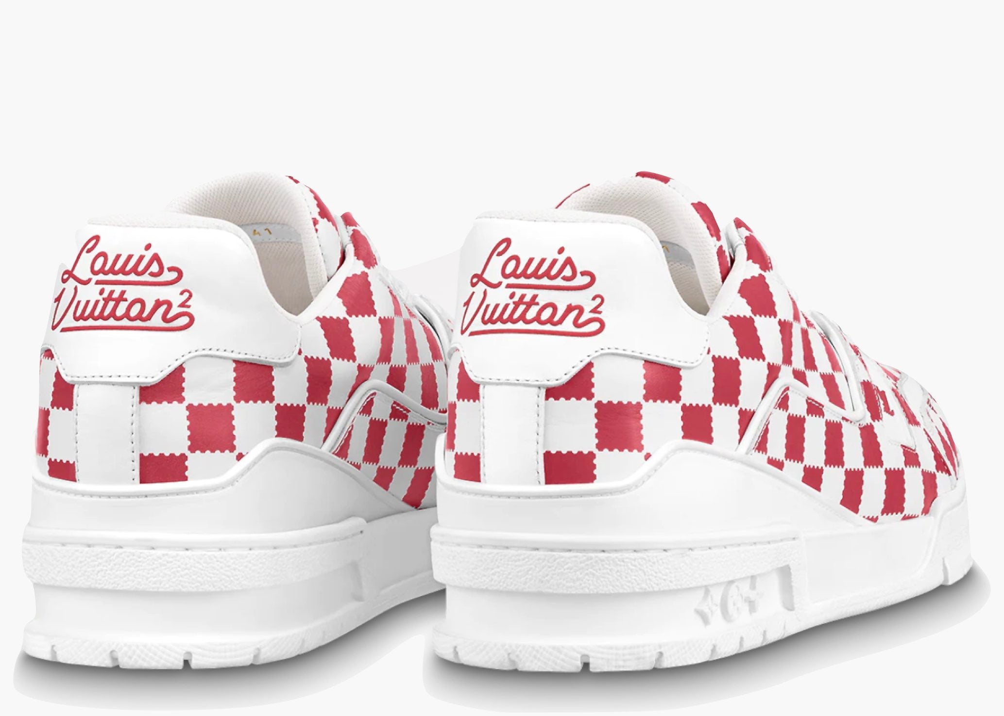 Louis Vuitton Trainer Red White Damier 1A9J87 Hype Clothinga Limited Edition