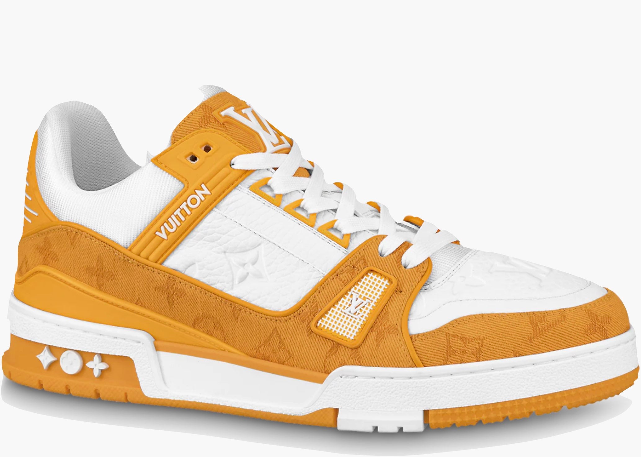 Louis Vuitton Trainer Yellow Monogram Denim White 1A9JHB Hype Clothinga Limited Edition