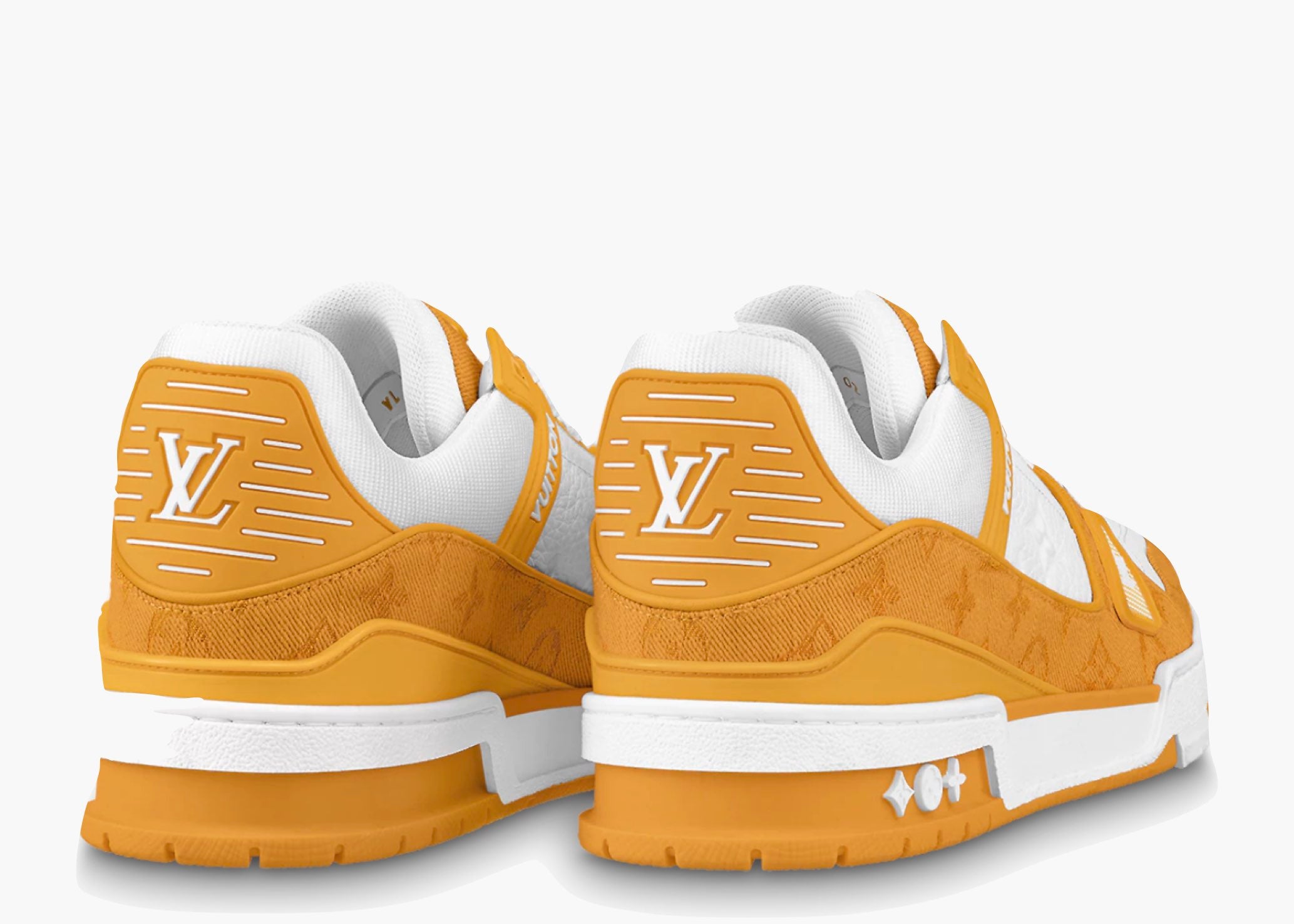 Louis Vuitton Trainer Yellow Monogram Denim White 1A9JHB Hype Clothinga Limited Edition