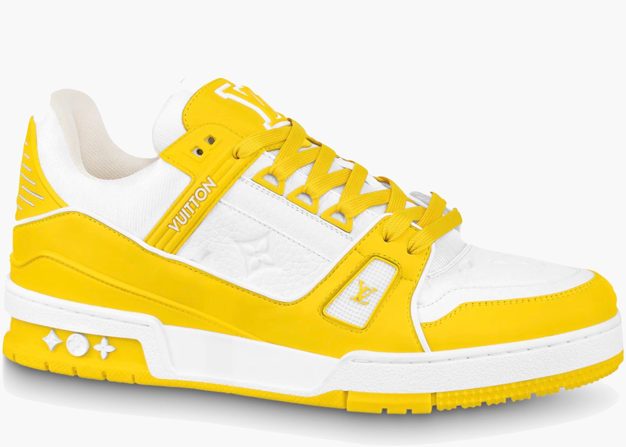 Louis Vuitton Trainer Yellow White Monogram 1AA6XL Hype Clothinga Limited Edition