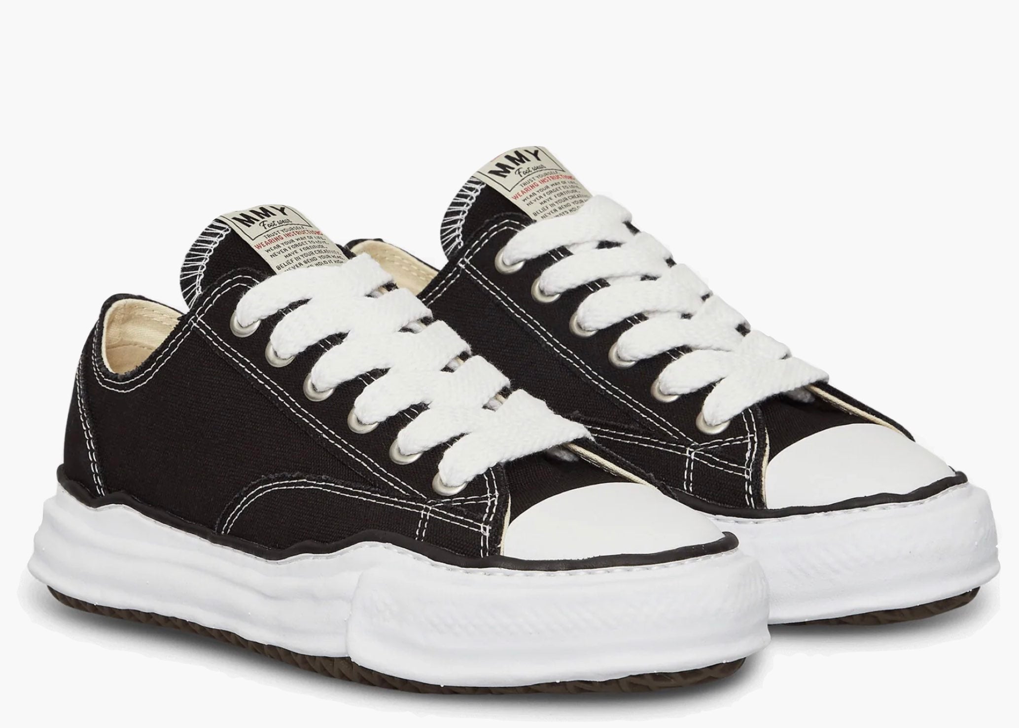 Mihara Yasuhiro Peterson OG Sole Canvas Low Black A01FW702 Hype Clothinga Limited Edition