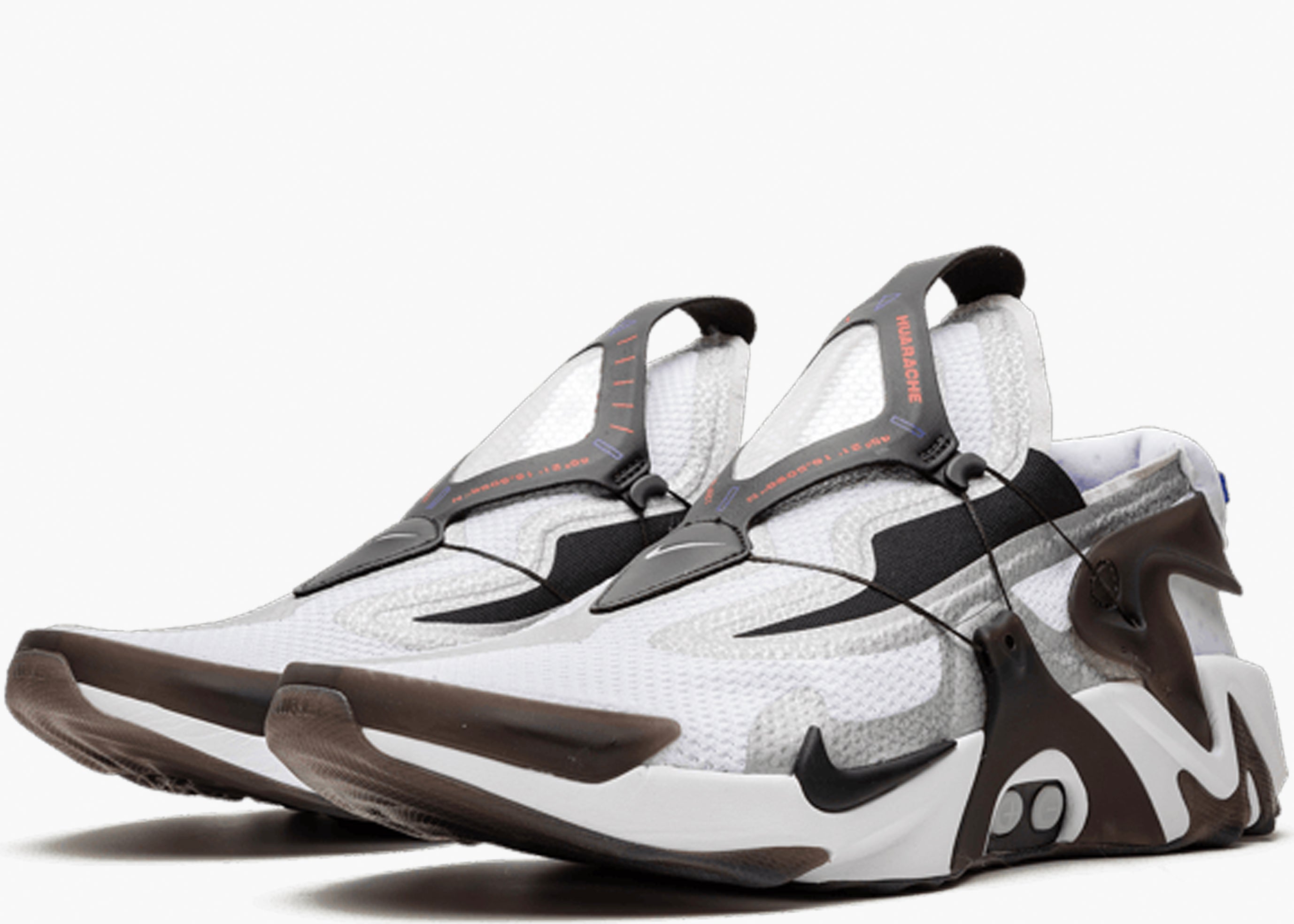 NIKE ADAPT HUARACHE WHITE BLACK BV6397-110 HYPE CLOTHINGA LIMITED EDITION