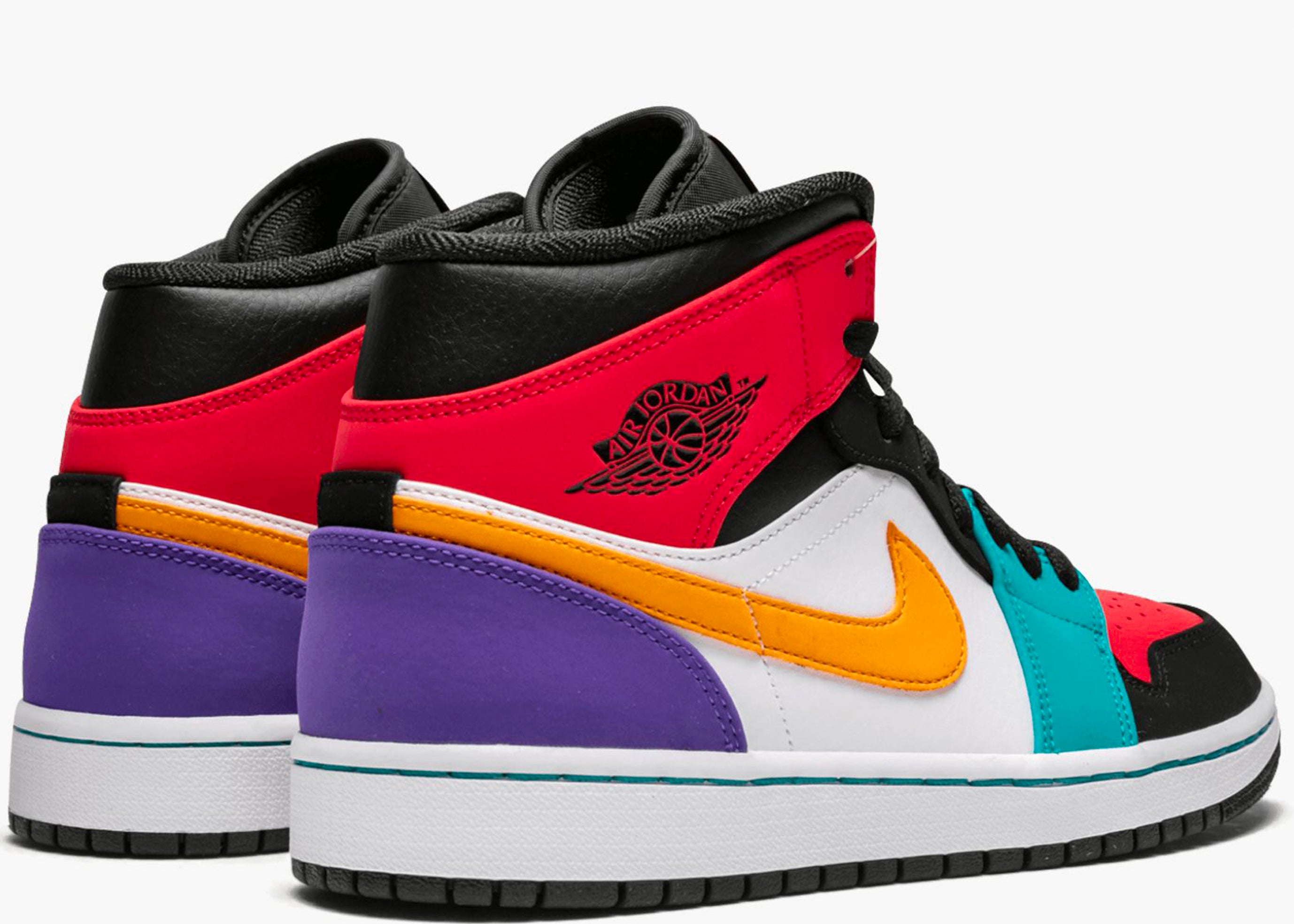 NIKE AIR JORDAN 1 MID MULTI-COLOR 554724-125 HYPE CLOTHINGA LIMITED EDITION