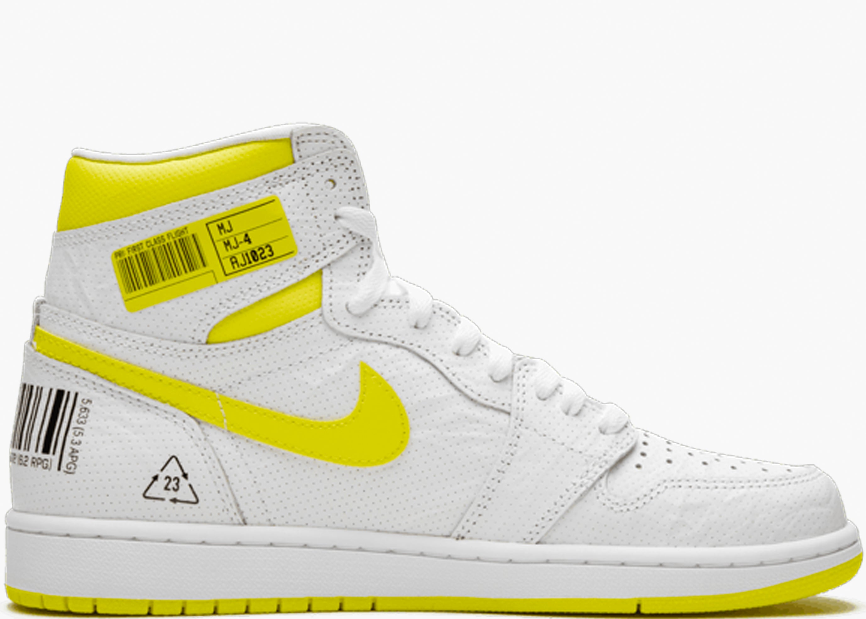 NIKE AIR JORDAN 1 RETRO HIGH FIRST CLASS FLIGHT WHITE 555088-170 HYPE CLOTHINGA LIMITED EDITION