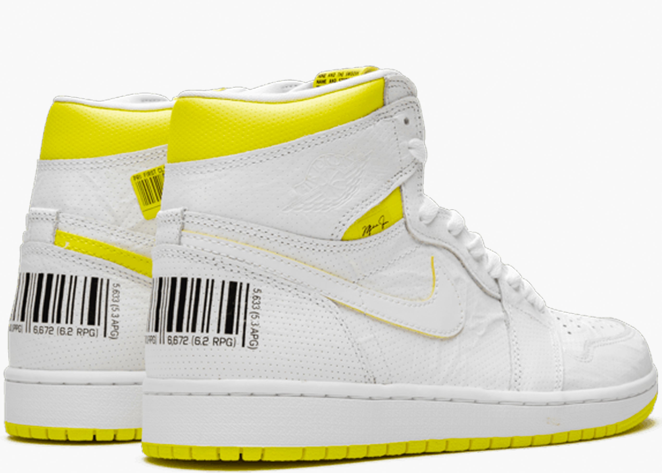 NIKE AIR JORDAN 1 RETRO HIGH FIRST CLASS FLIGHT WHITE 555088-170 HYPE CLOTHINGA LIMITED EDITION