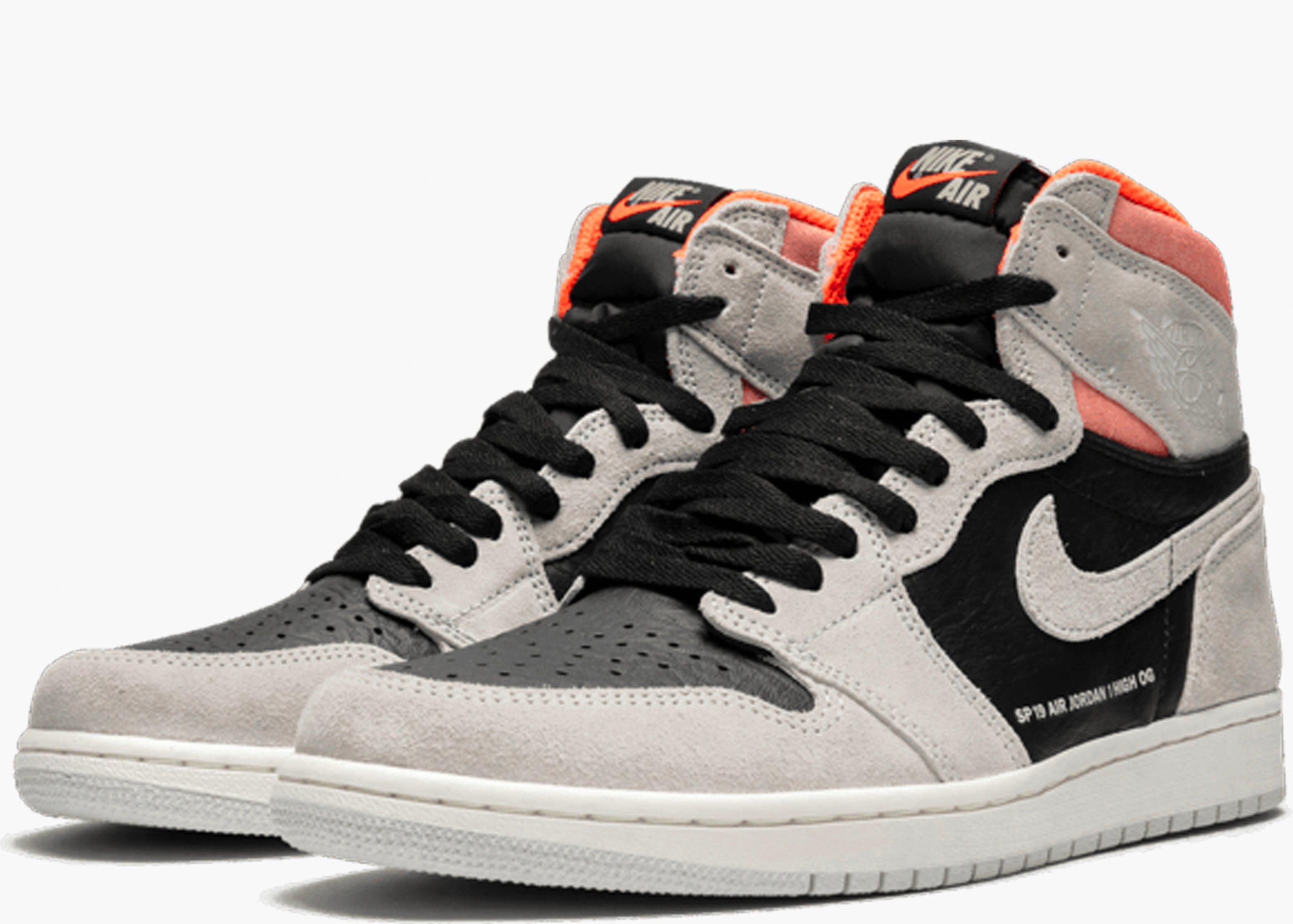 NIKE AIR JORDAN 1 RETRO HIGH NEUTRAL GREY HYPER CRIMSON 555088-018 HYPE CLOTHINGA LIMITED EDITION