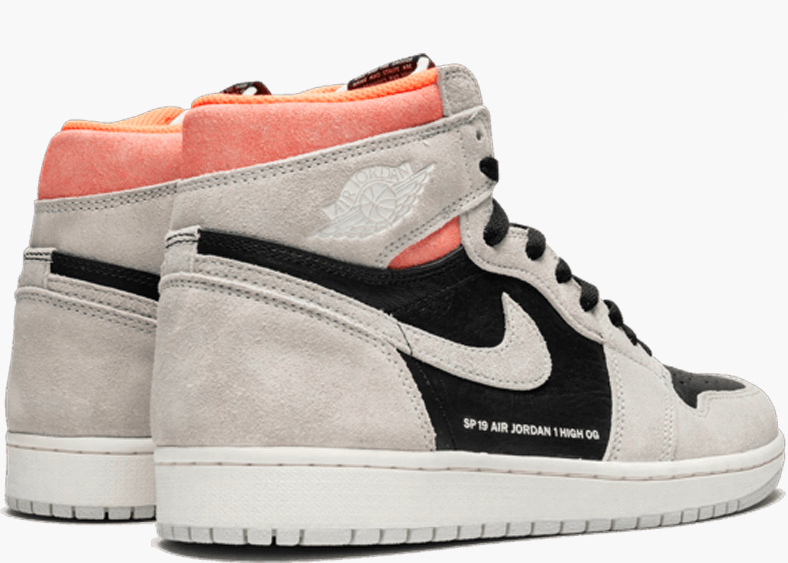 NIKE AIR JORDAN 1 RETRO HIGH NEUTRAL GREY HYPER CRIMSON 555088-018 HYPE CLOTHINGA LIMITED EDITION