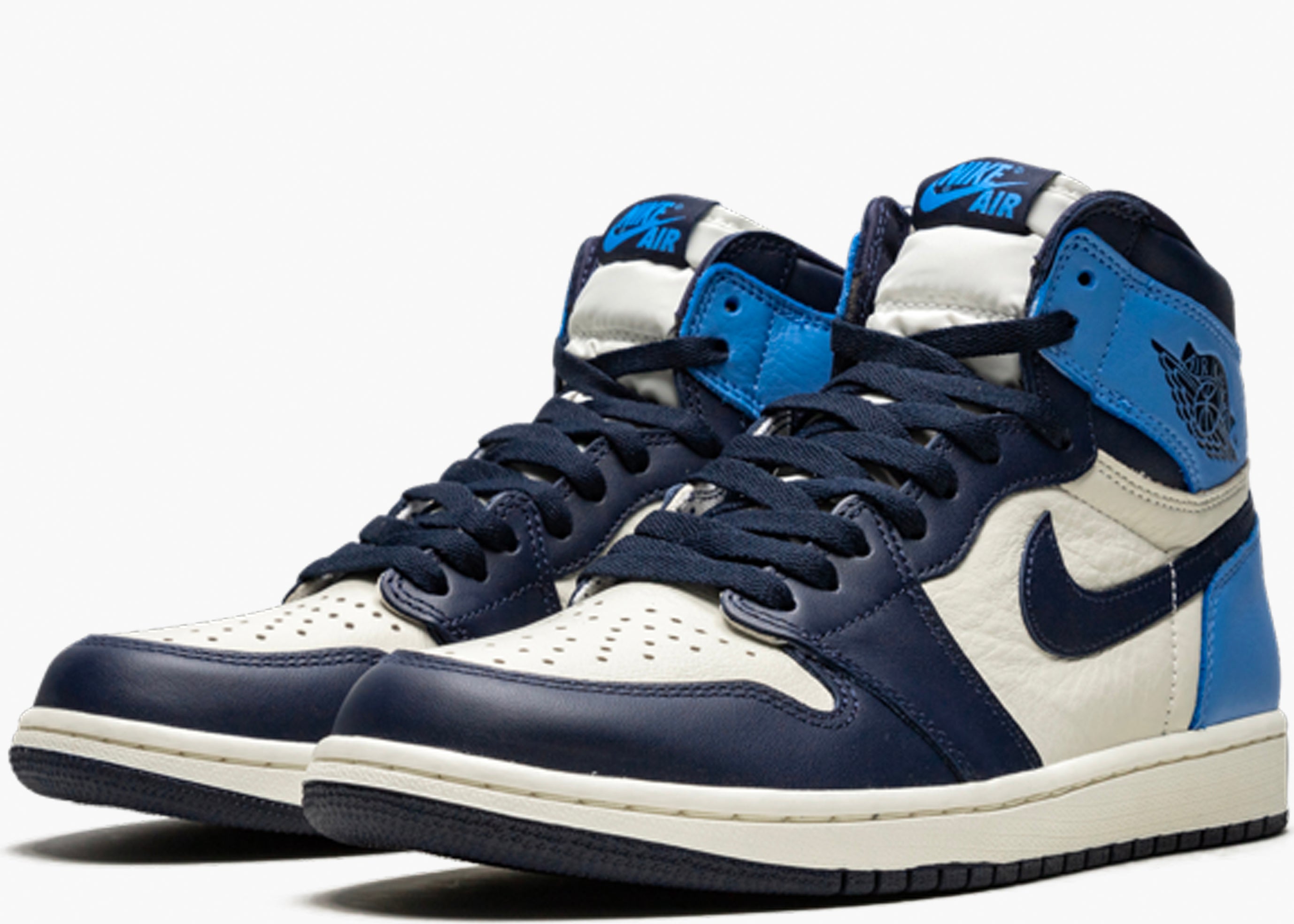 NIKE AIR JORDAN 1 RETRO HIGH OBSIDIAN UNC 555088-140 HYPE CLOTHINGA LIMITED EDITION