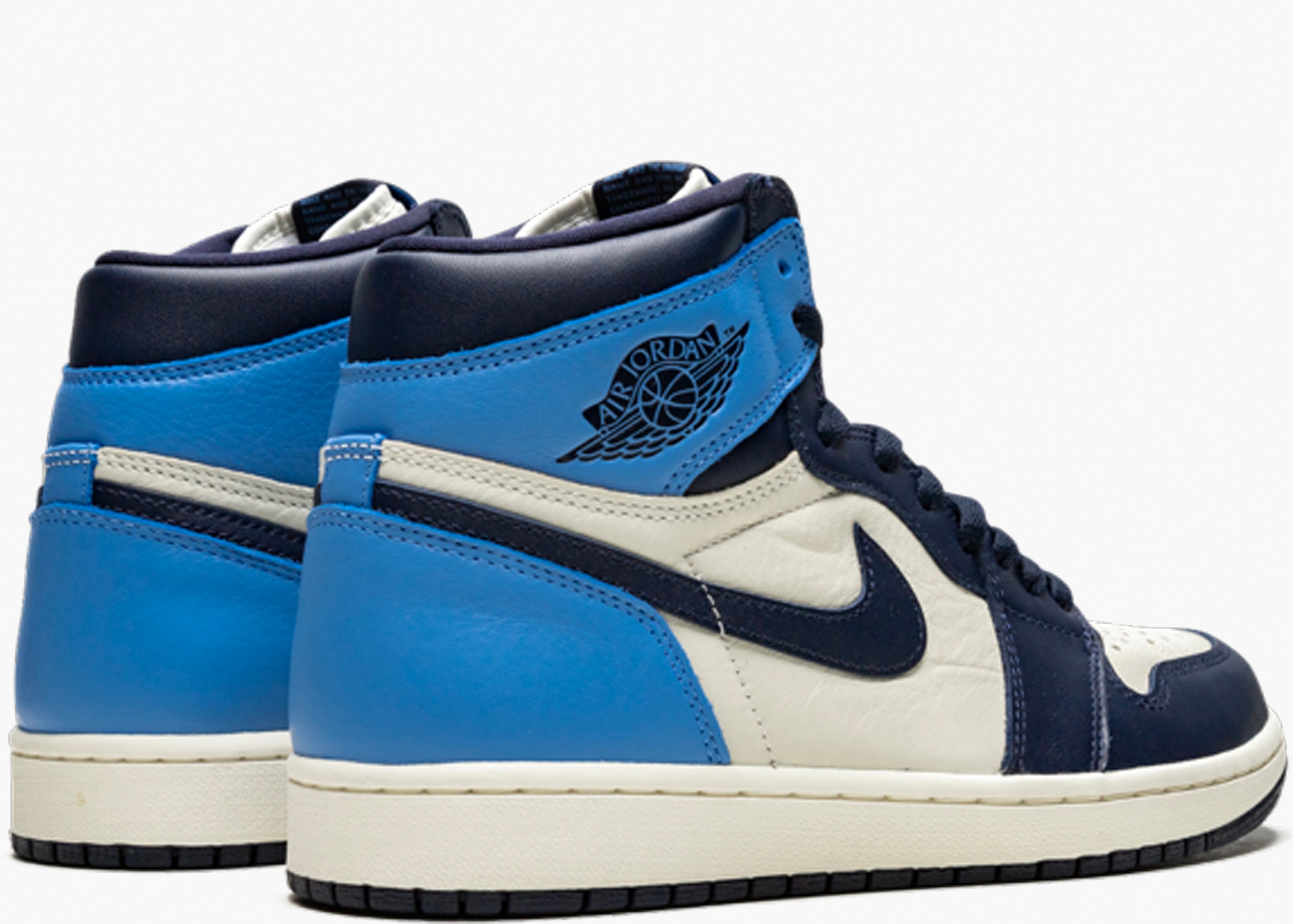 NIKE AIR JORDAN 1 RETRO HIGH OBSIDIAN UNC 555088-140 HYPE CLOTHINGA LIMITED EDITION