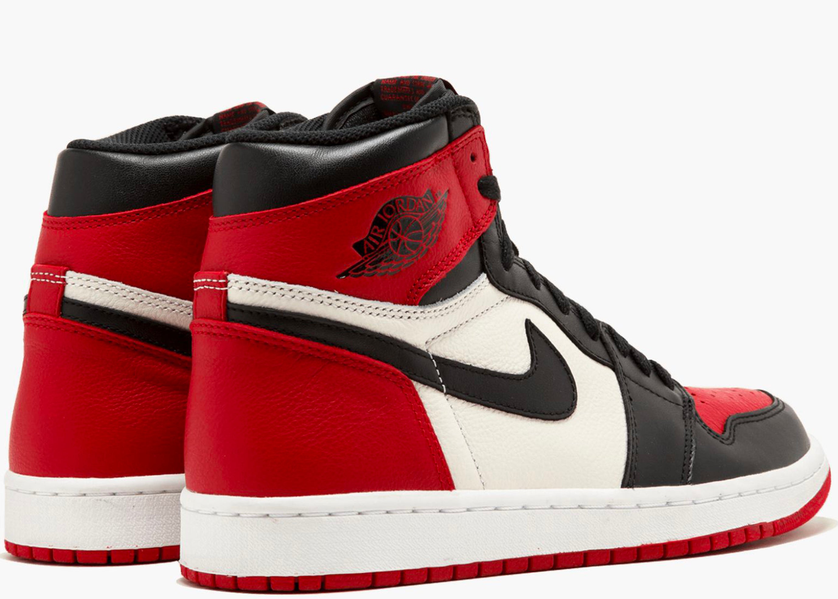 NIKE AIR JORDAN 1 RETRO HIGH OG BRED TOE 555088-610 HYPE CLOTHINGA LIMITED EDITION