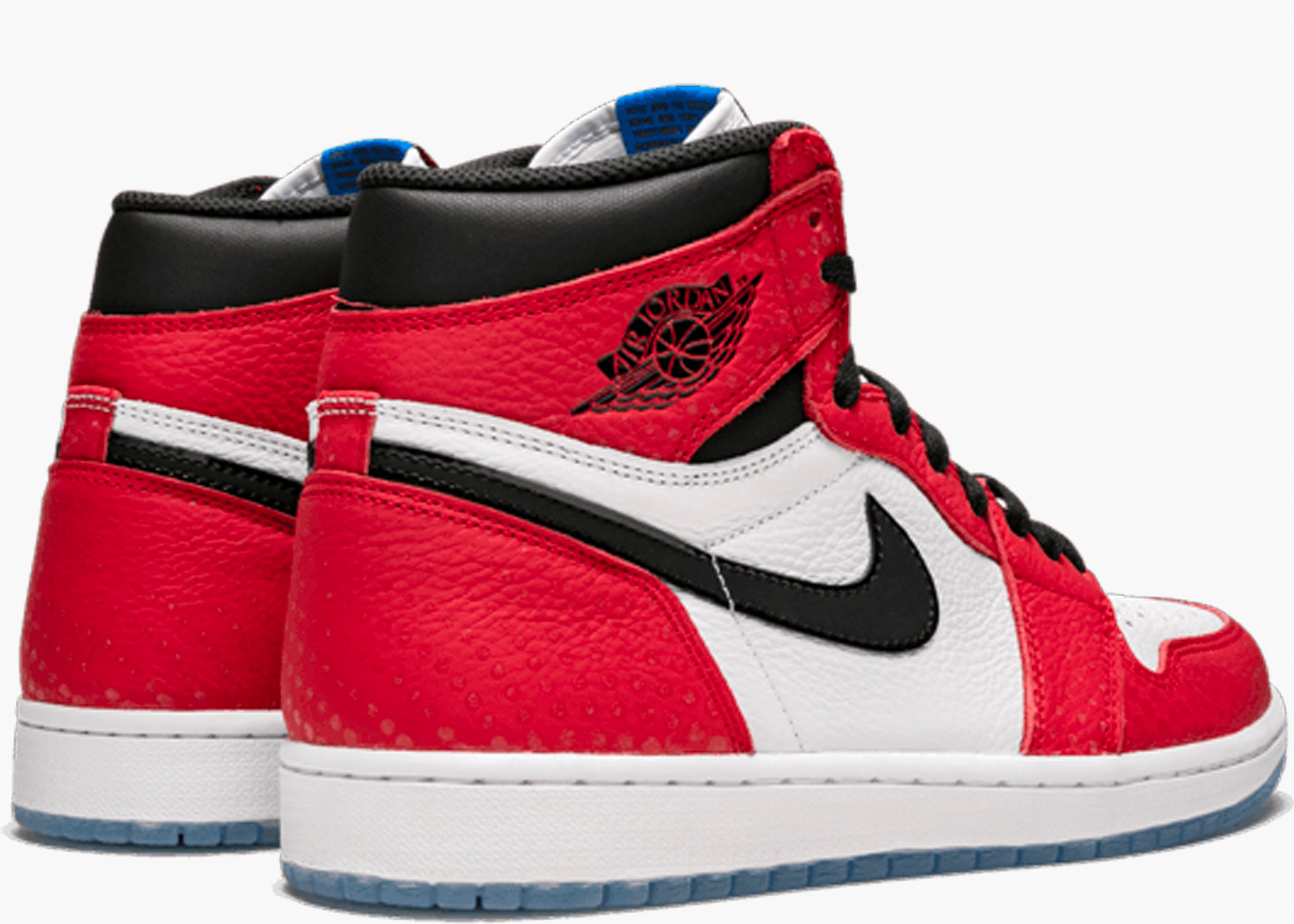 NIKE AIR JORDAN 1 RETRO HIGH ORIGIN STORY SPIDER MAN 555088-602 HYPE CLOTHINGA LIMITED EDITION