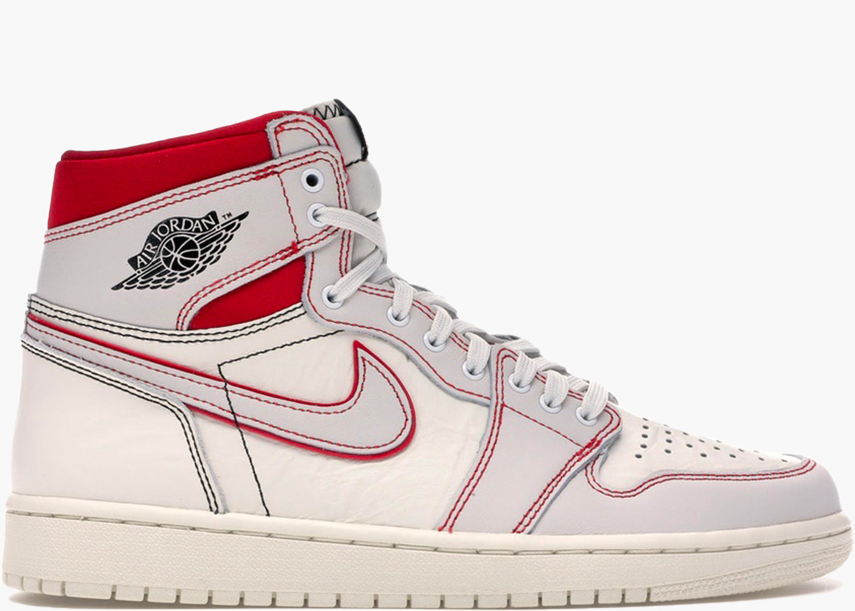NIKE AIR JORDAN 1 RETRO HIGH PHANTOM GYM RED 555088-160 HYPE CLOTHINGA LIMITED EDITION