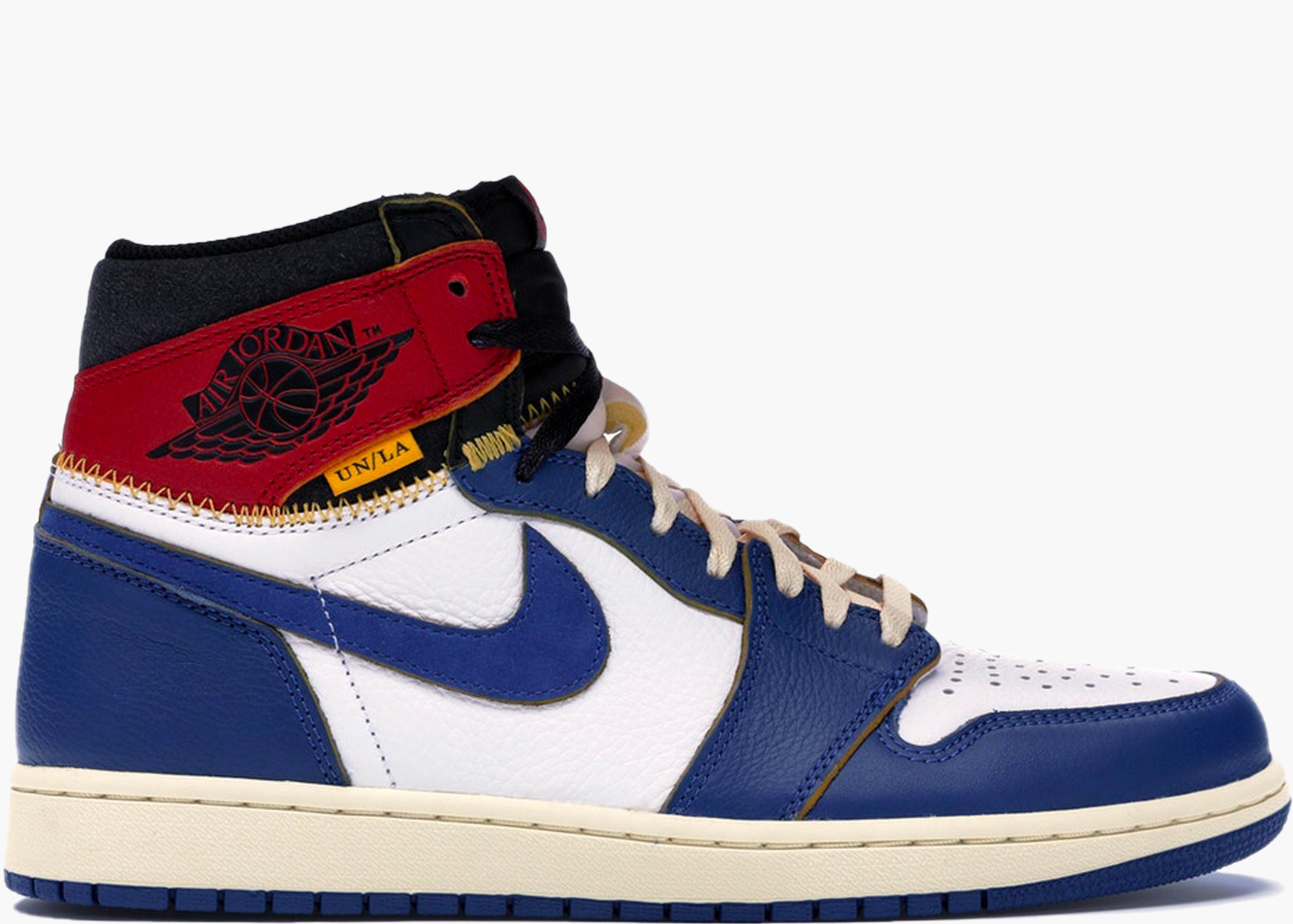 NIKE JORDAN 1 RETRO HIGH UNION LOS ANGELES BLUE TOE BV1300-146 HYPE CLOTHINGA LIMITED EDITION