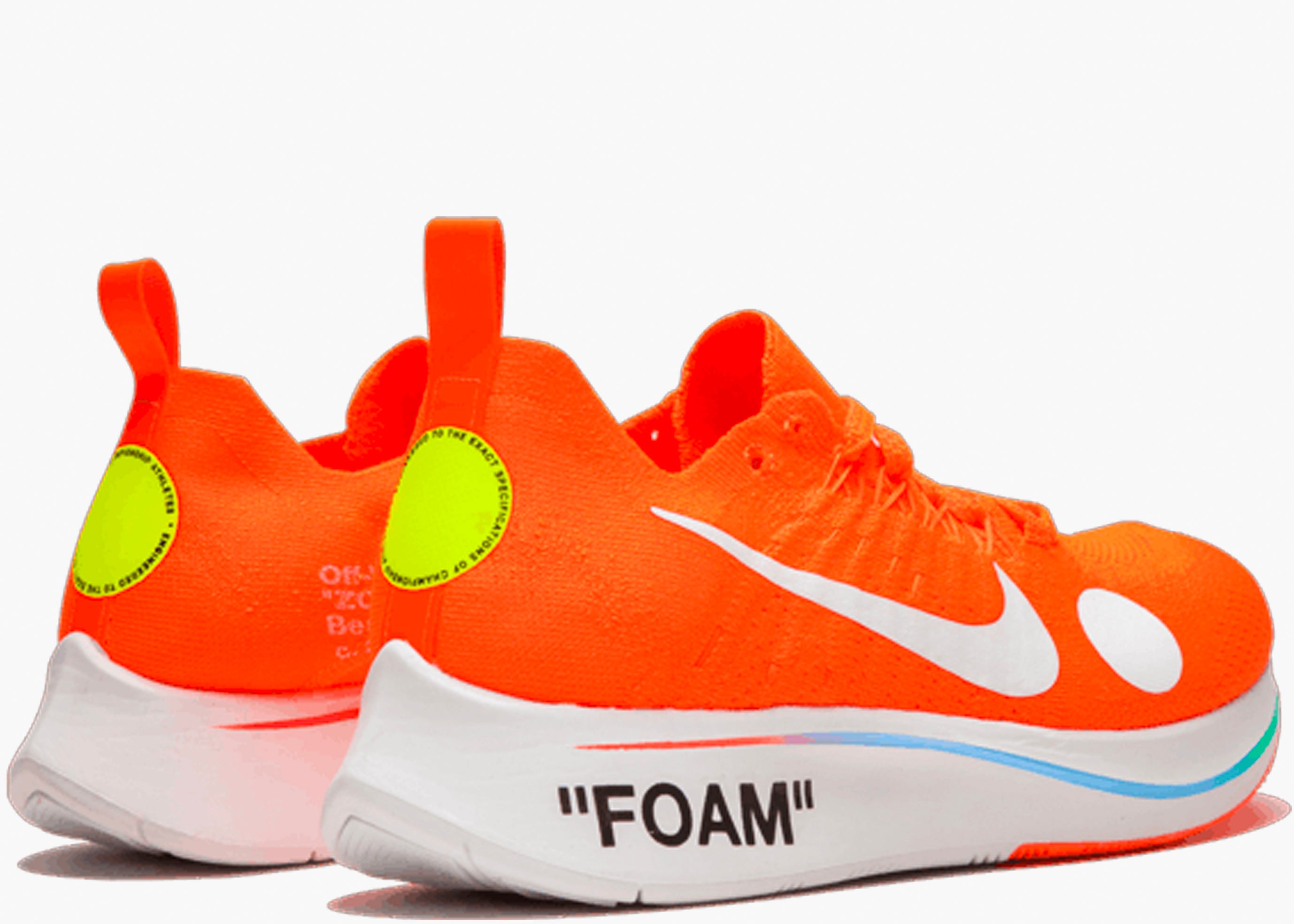 NIKE ZOOM FLY MERCURIAL FK OFF-WHITE ORANGE AO2115-800 HYPE CLOTHINGA LIMITED EDITION