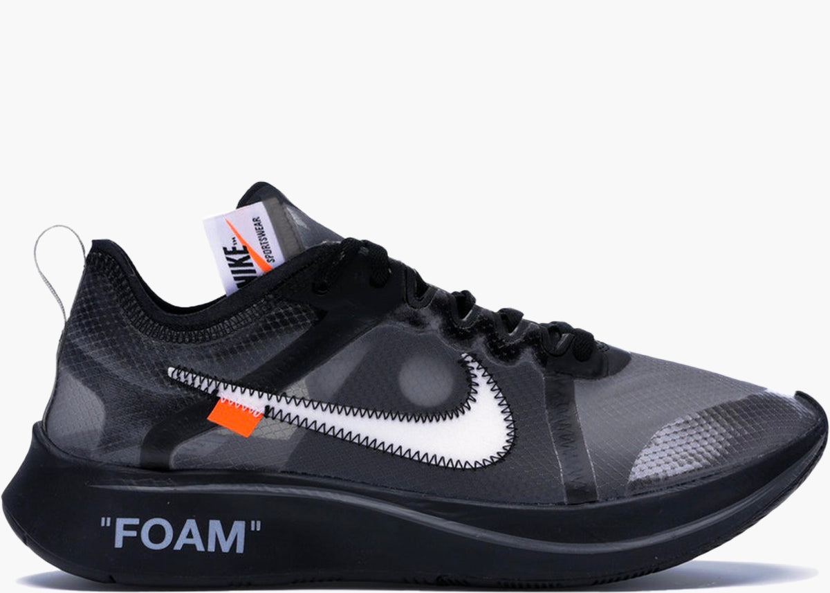 NIKE ZOOM FLY X OFF-WHITE BLACK AJ4588-001 HYPE CLOTHINGA LIMITED EDITION