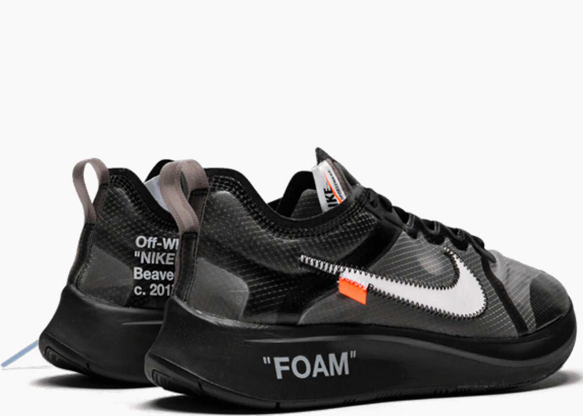 NIKE ZOOM FLY X OFF-WHITE BLACK AJ4588-001 HYPE CLOTHINGA LIMITED EDITION