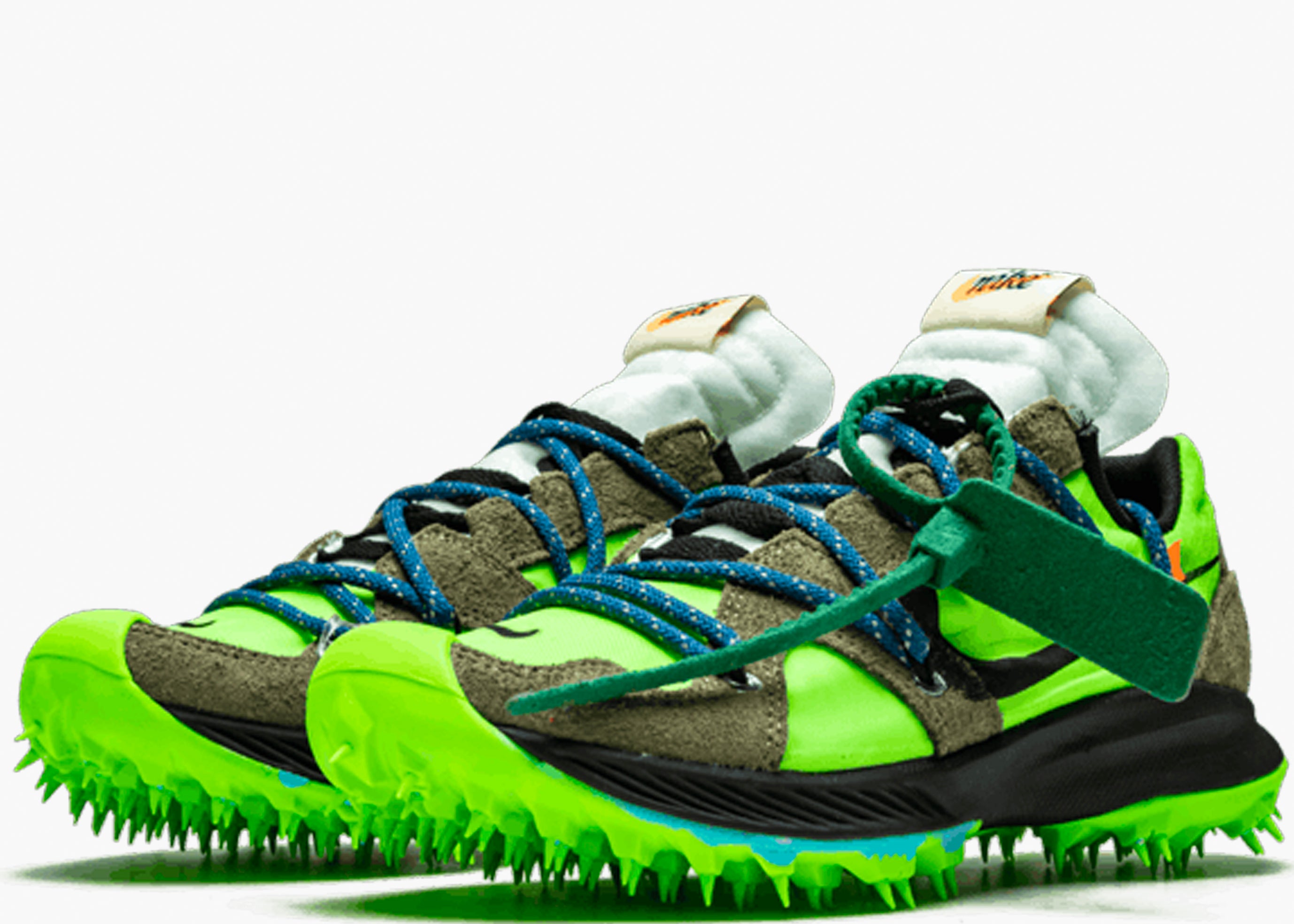 NIKE ZOOM TERRA KIGER 5 X OFF-WHITE W GREEN CD8179-300 HYPE CLOTHINGA LIMITED EDITION