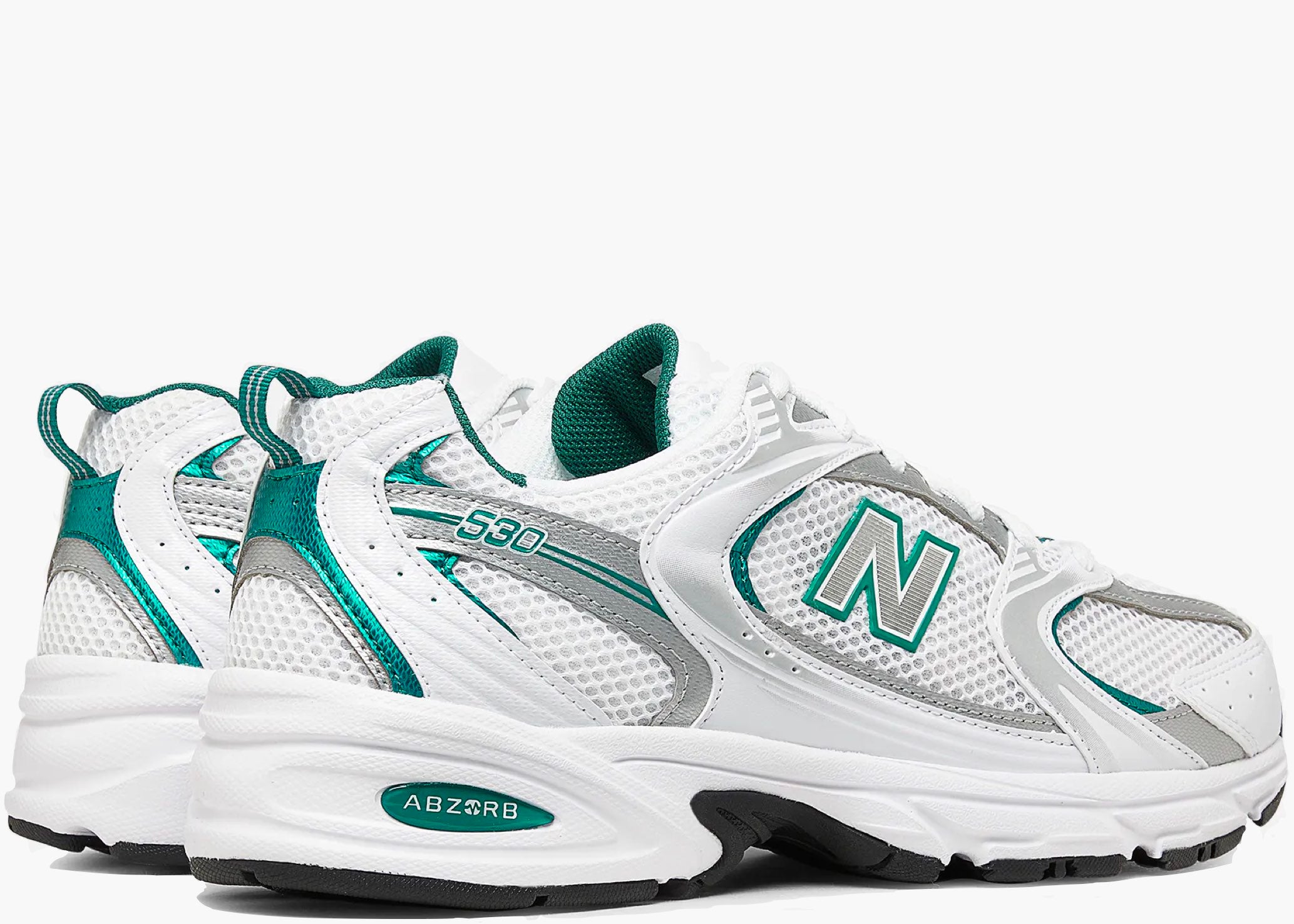 New Balance 530 White Silver Green Hype Clothinga Limited Edition