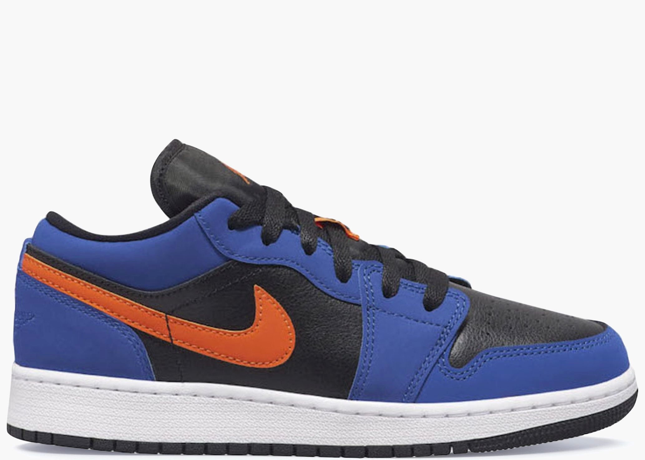 Nike Air Air Jordan 1 Low Black Blue Orange (GS) 553560-480 Hype Clothinga Limited Edition