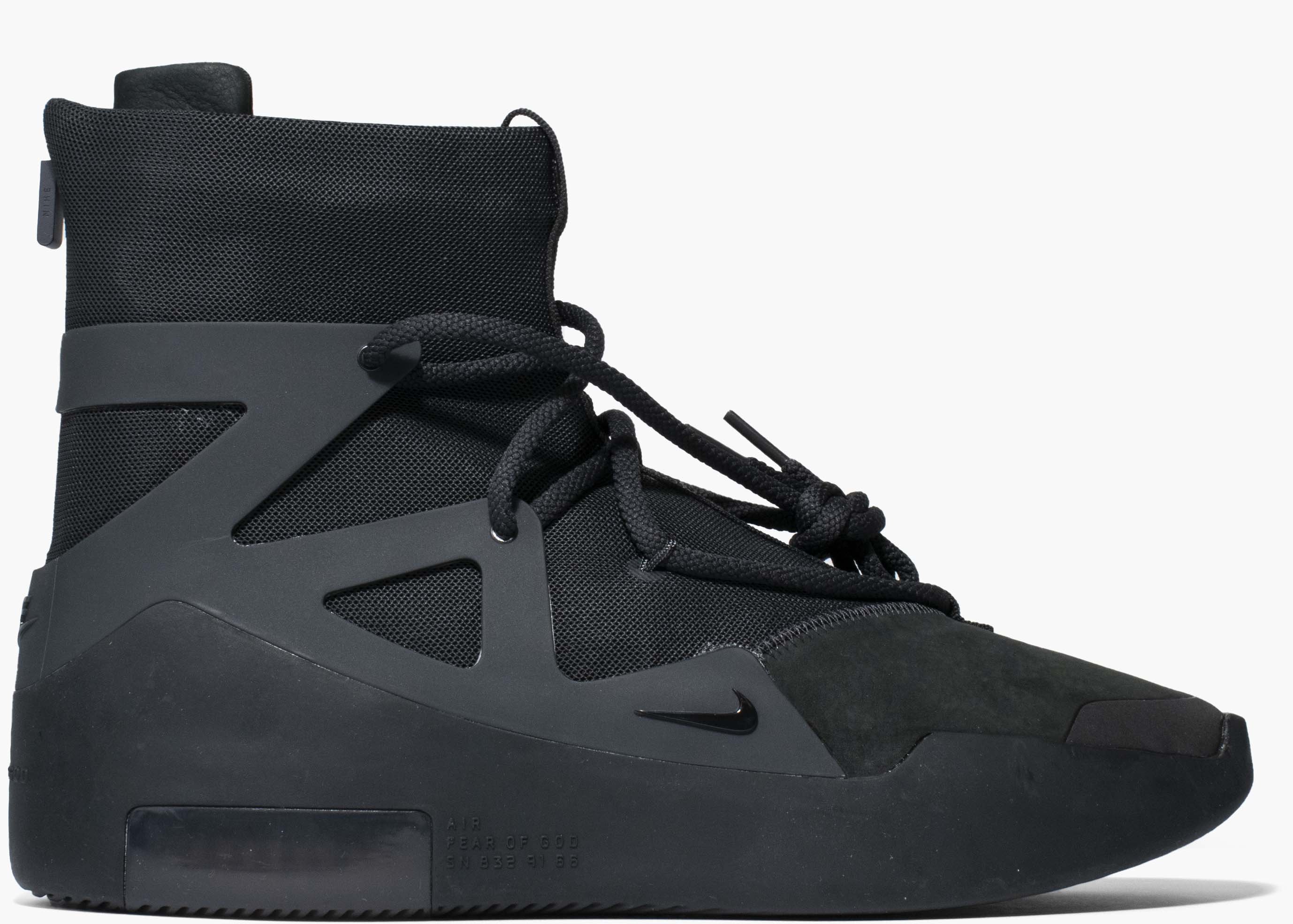 Nike Air Fear Of God 1 Triple Black AR4237-005 Hype Clothinga Limited Edition