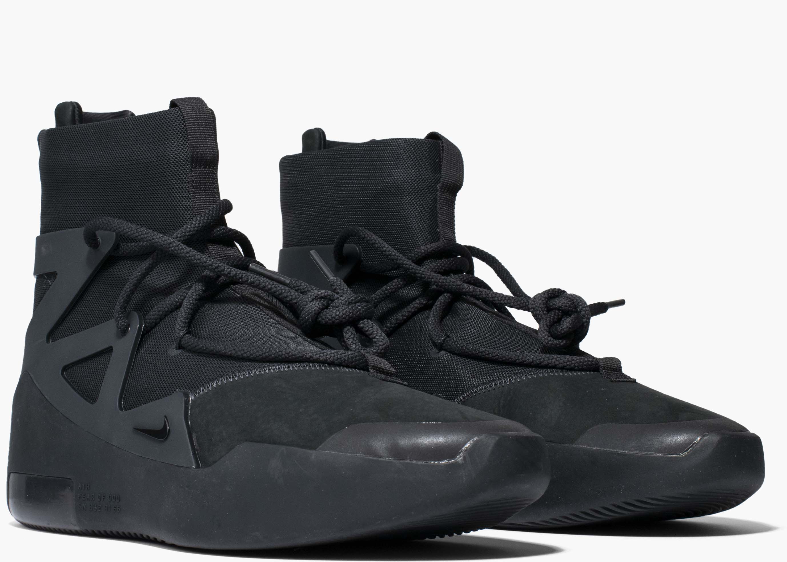 Nike Air Fear Of God 1 Triple Black AR4237-005 Hype Clothinga Limited Edition