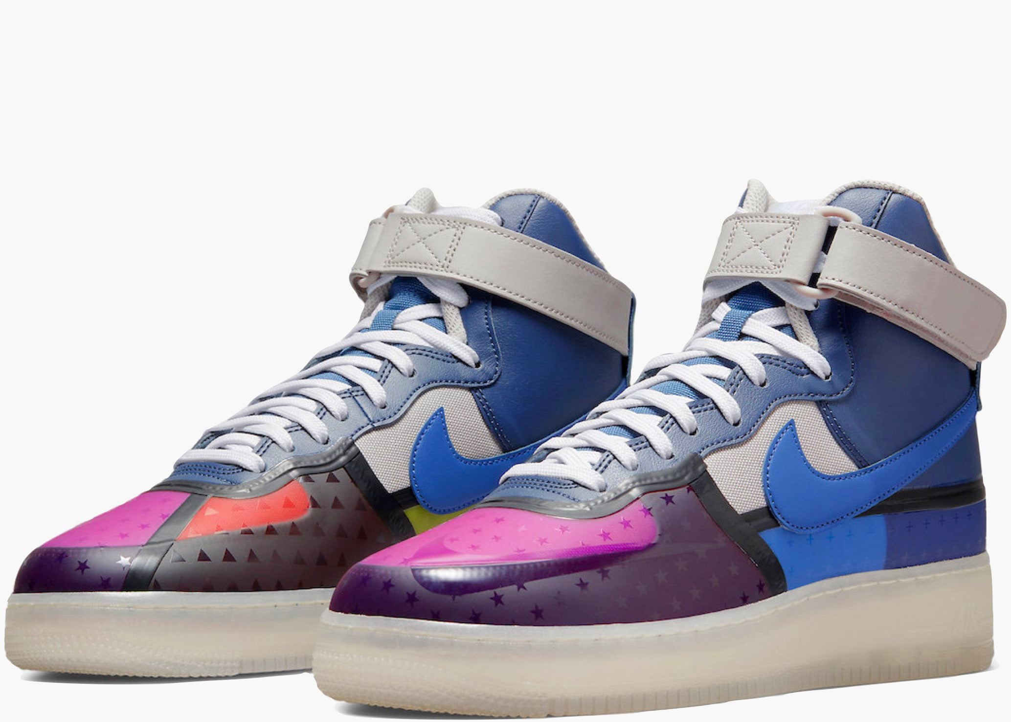 Nike Air Force 1 High '07 Premium Thunder Blue Pink Prime Hype Clothinga Limited Edition.