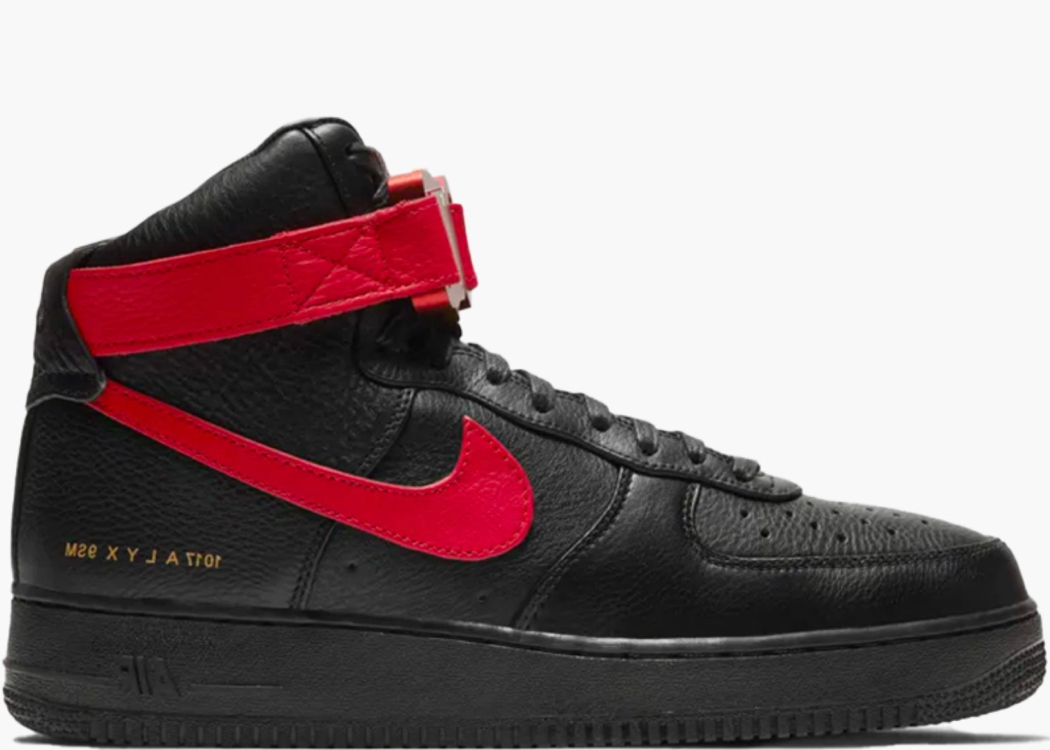 Nike Air Force 1 High 1017 ALYX 9SM Black Red Hype Clotinga Limited Edition