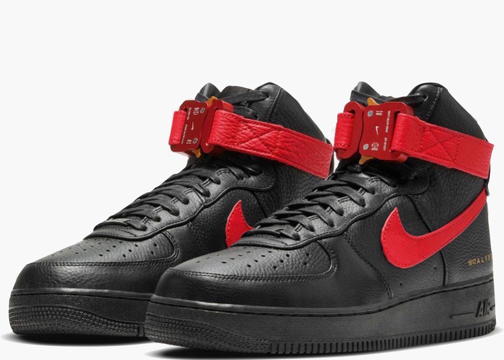 Nike Air Force 1 High 1017 ALYX 9SM Black Red Hype Clotinga Limited Edition