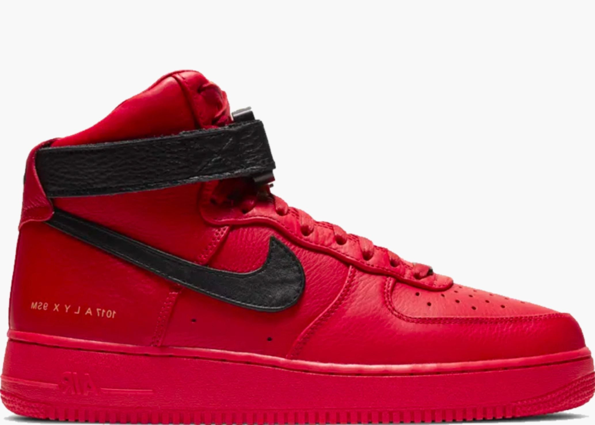 Nike Air Force 1 High 1017 ALYX 9SM Red Black Hype Clothinga Limited Edition