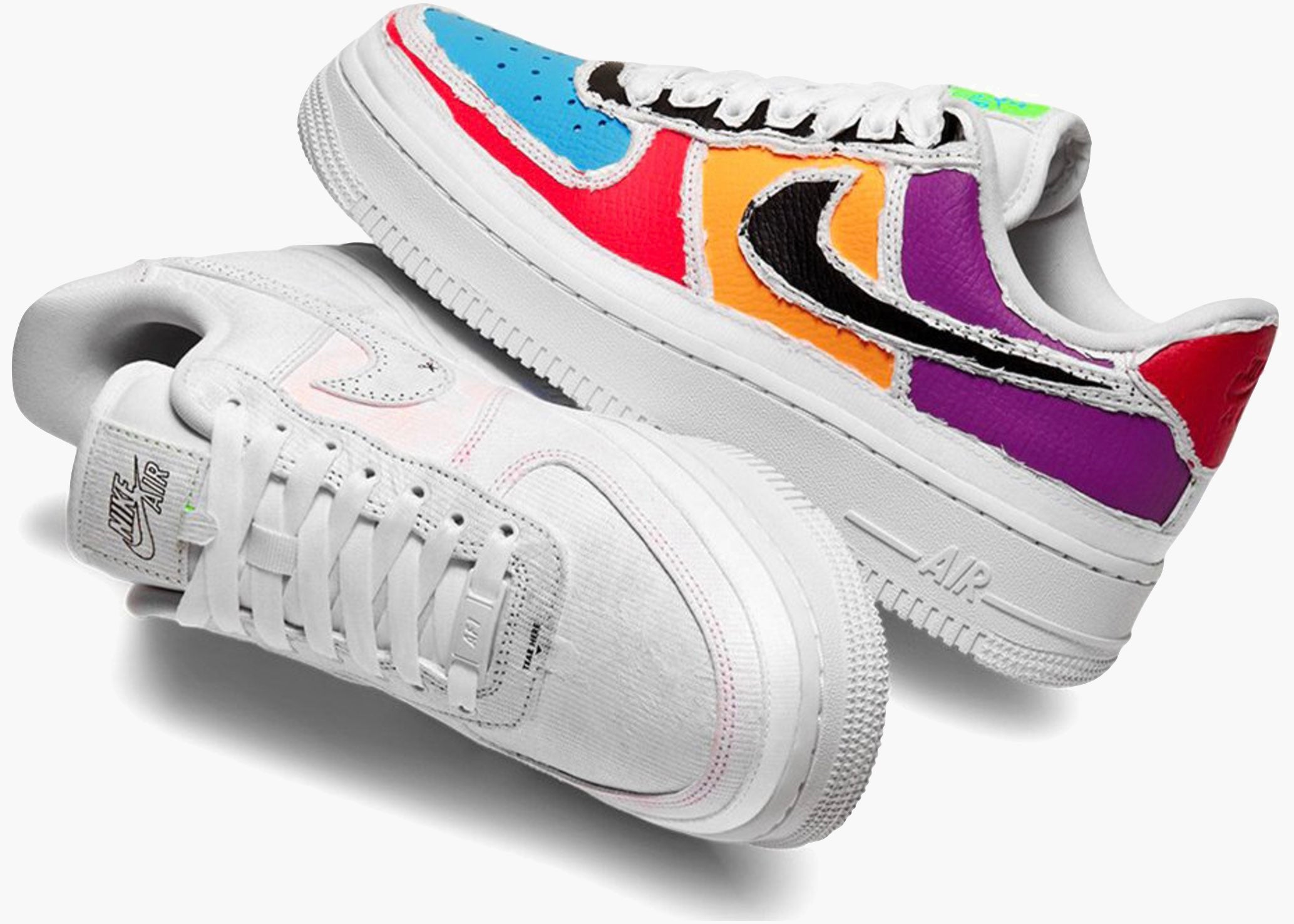 Nike Air Force 1 Lx Tear Reveal Black Swoosh (w)