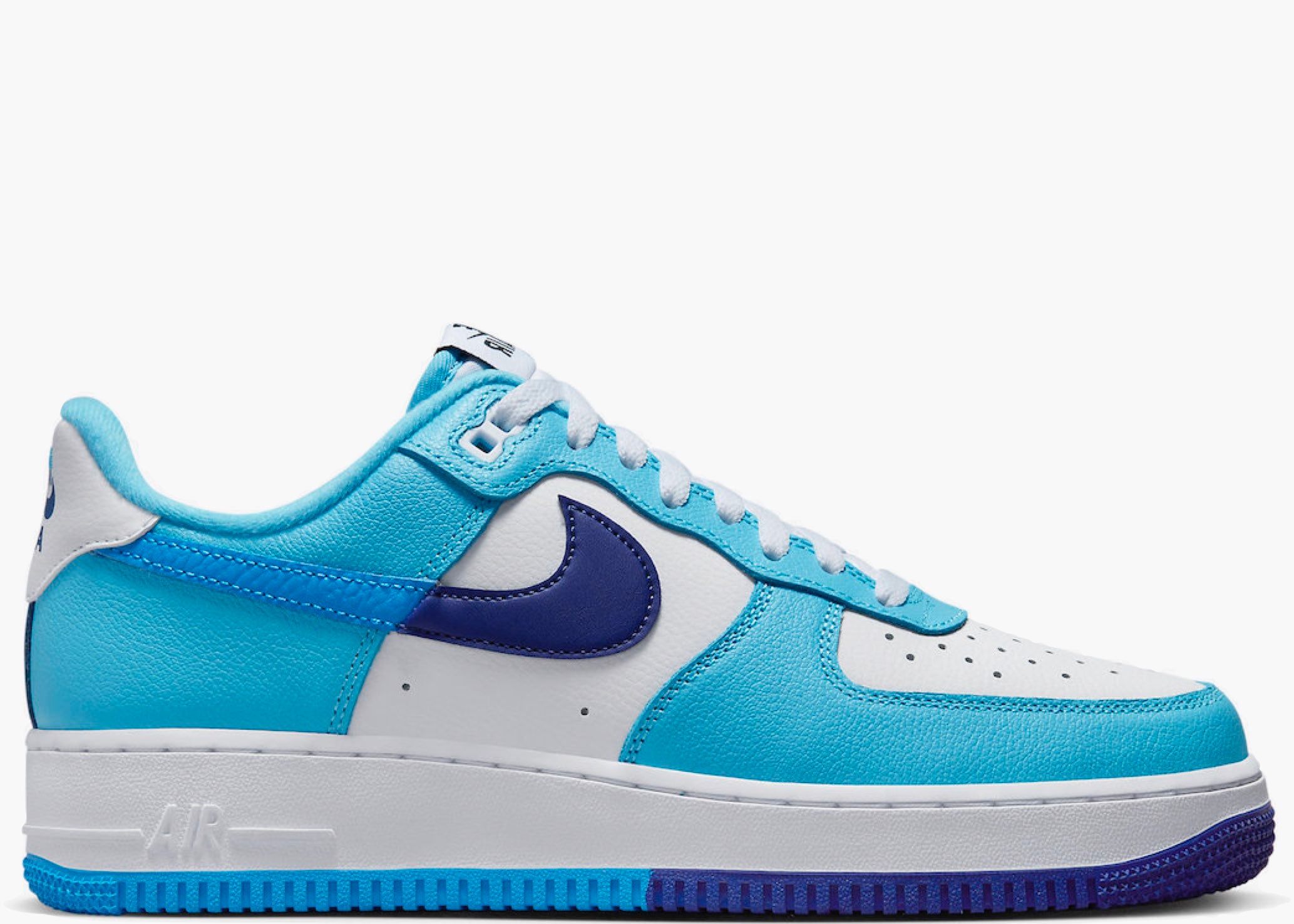 Nike Air Force 1 Low '07 LV8 Split Light Photo Blue Deep Royal DZ2522-100 Hype Clothinga Limited Edition