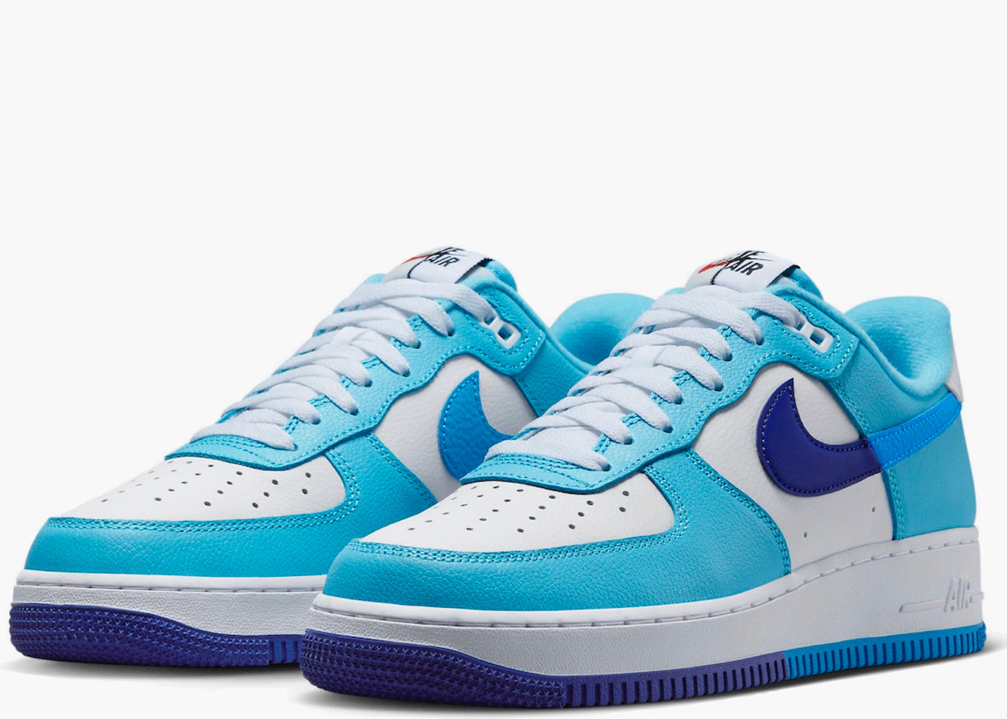 Nike Air Force 1 Low '07 LV8 Split Light Photo Blue Deep Royal DZ2522-100 Hype Clothinga Limited Edition