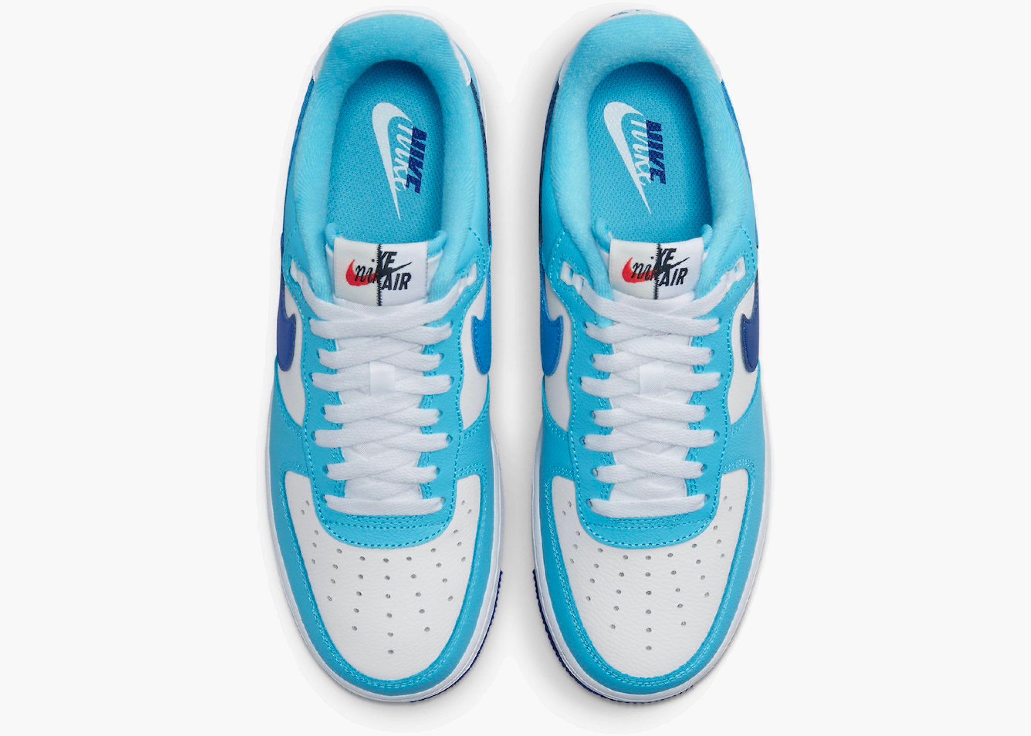 Nike Air Force 1 Low '07 LV8 Split Light Photo Blue Deep Royal DZ2522-100 Hype Clothinga Limited Edition