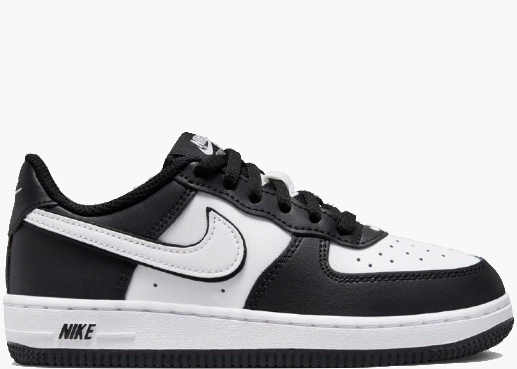 Nike Air Force 1 Low '07 LV8 White Swoosh Panda (PS) DV1623-001 Hype Clothinga Limited Edition