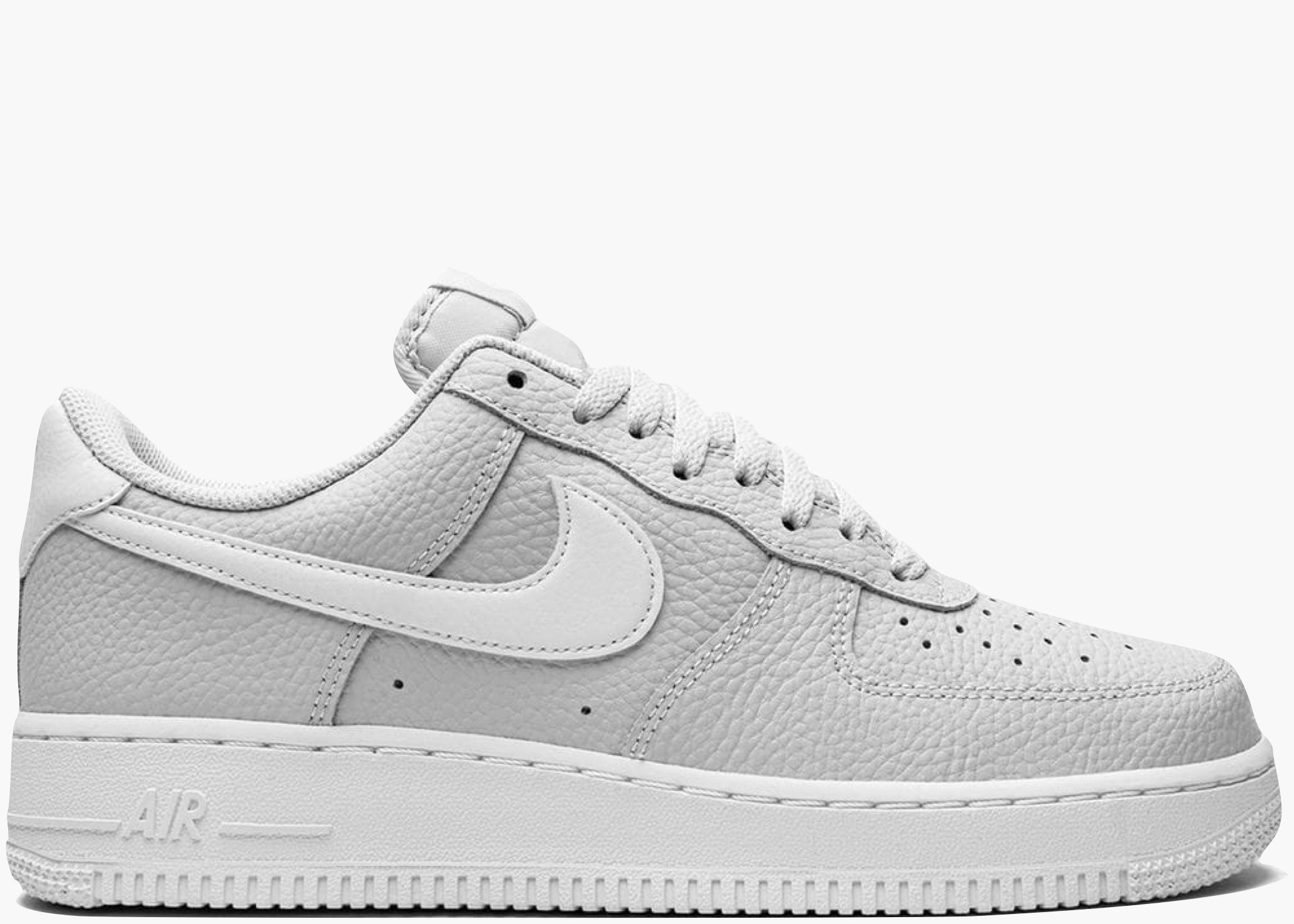 Nike Air Force 1 Low 07 Pebbled Pure Platinum Hype Clothinga Limited Edition