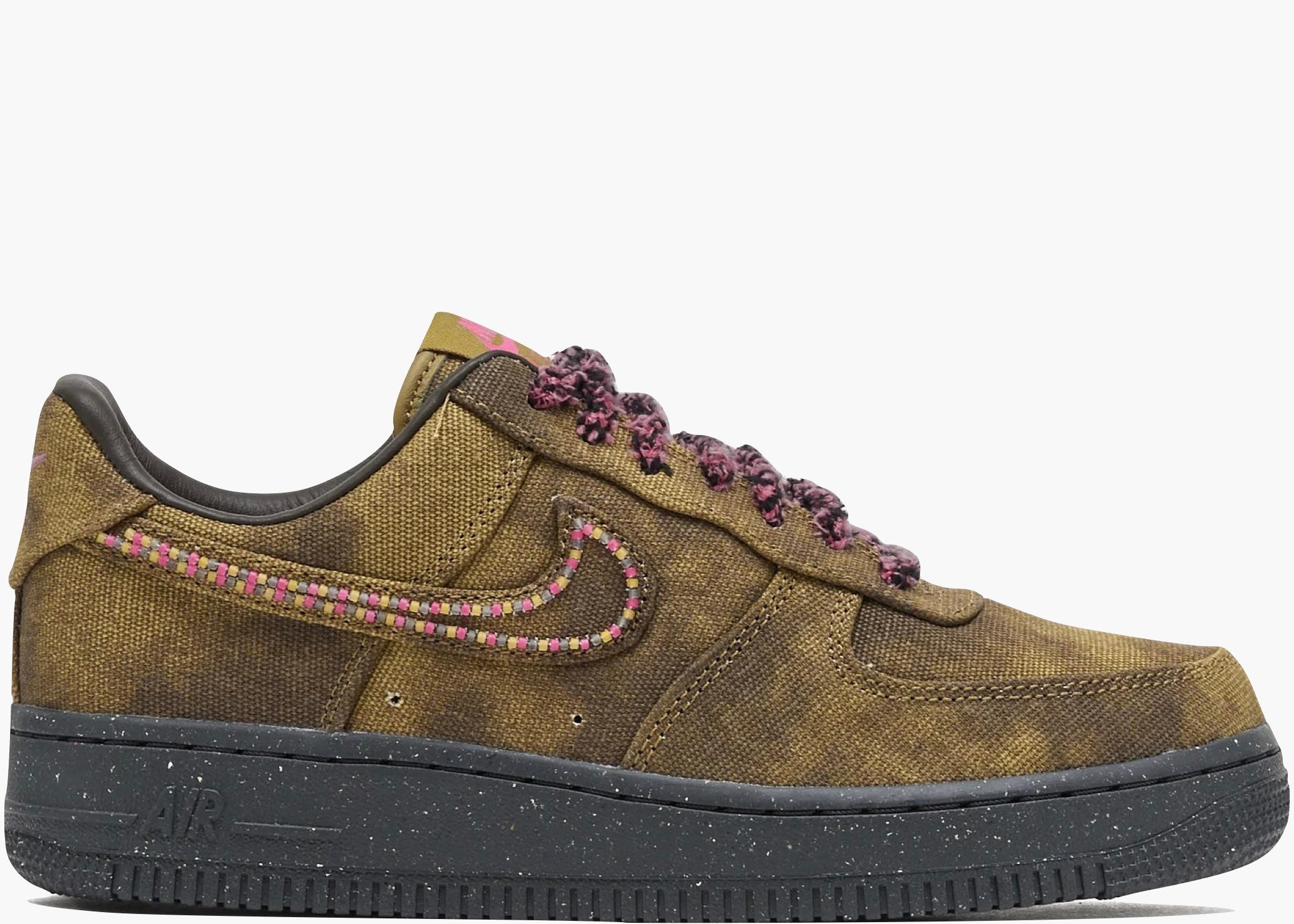 Nike Air Force 1 Low '07 QS Boucle Desert Moss Fierce Pink IO4474-300 Hype Clothinga Limited Edition