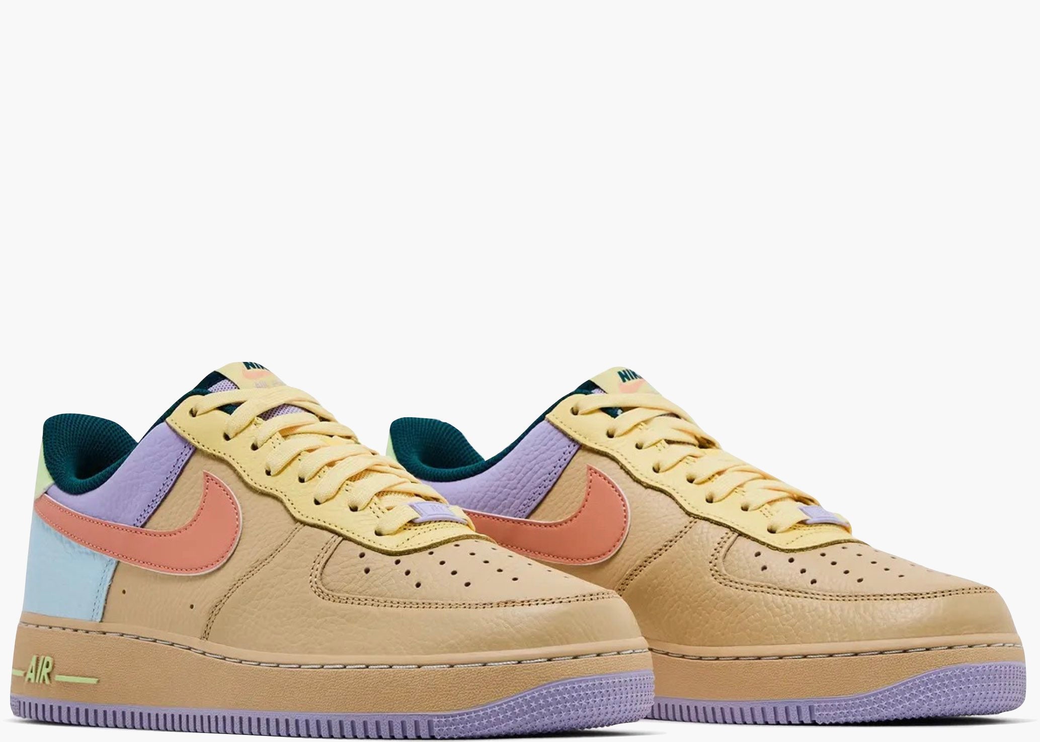 Nike Air Force 1 Low '07 Sesame Hydrangeas Soft Yellow Apricot Agate  IB4493-252 Hype Clothinga Limited Edition