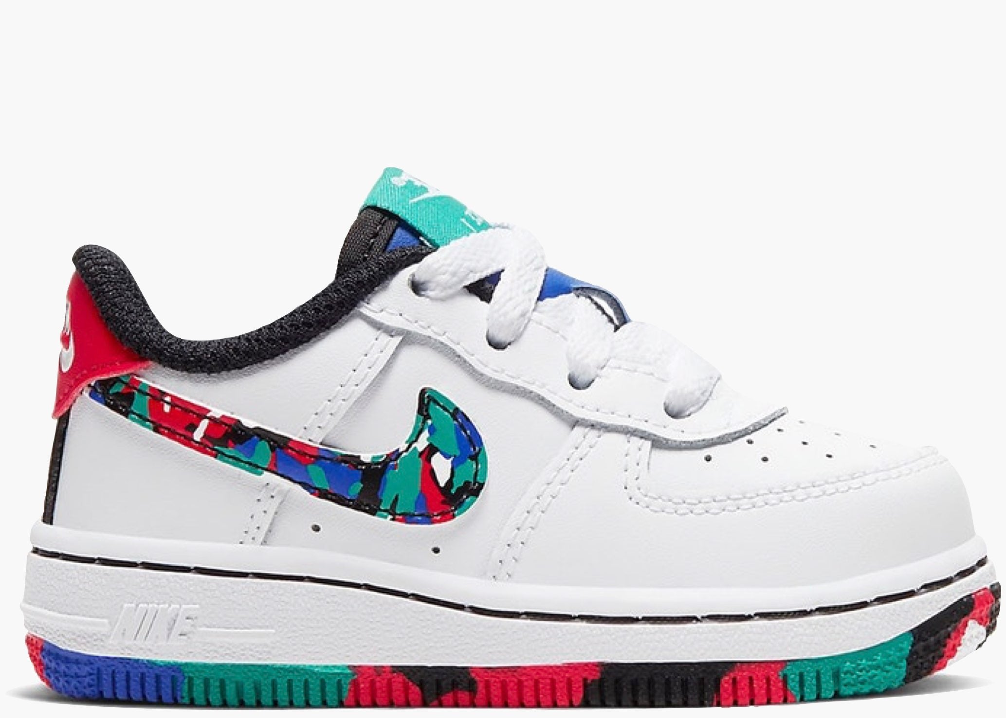 Nike Air Force 1 Low Crayon White Multi (TD) CU4635-100 Hype Clothinga