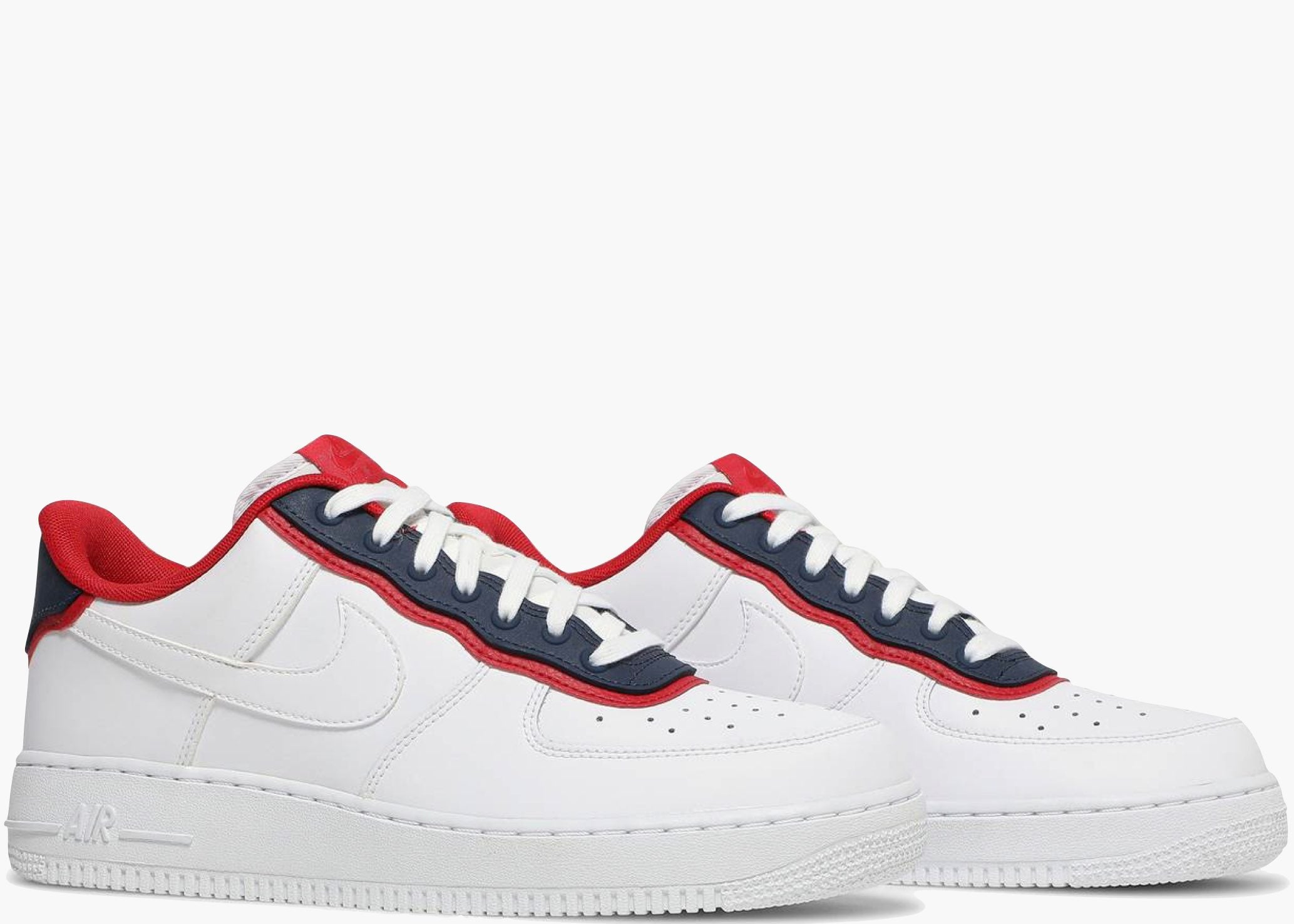 Nike Air Force 1 Low Double Layer White Obsidian Red AO2439-100 Hype Clothinga