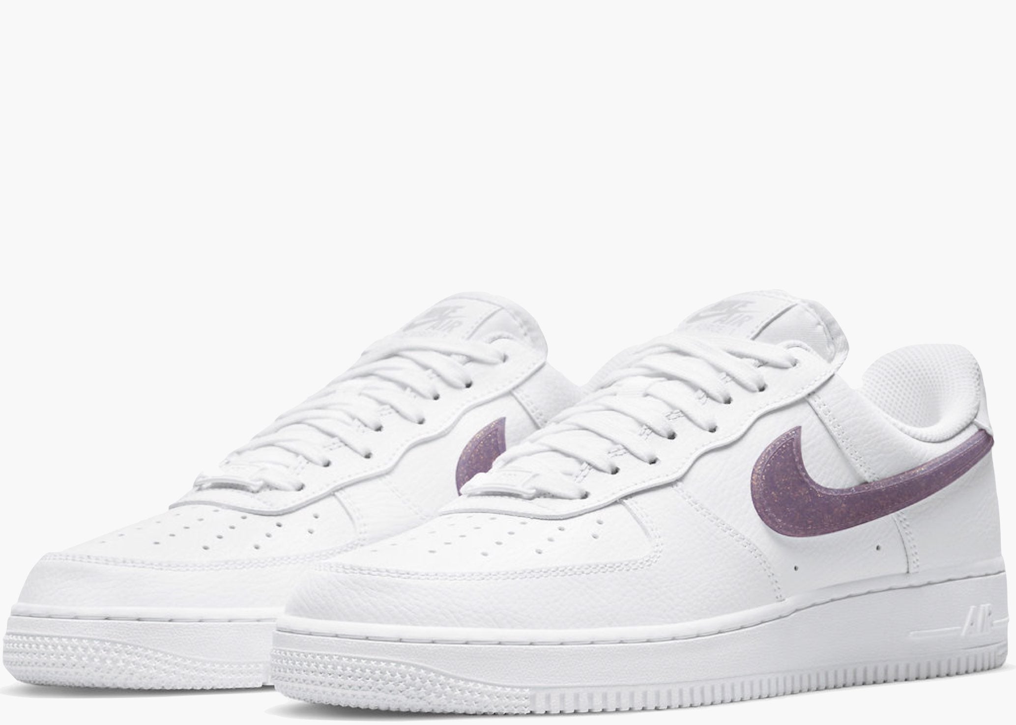 Nike Air Force 1 Low Glitter Swoosh Purple (W) Hype Clothinga Limited Edition