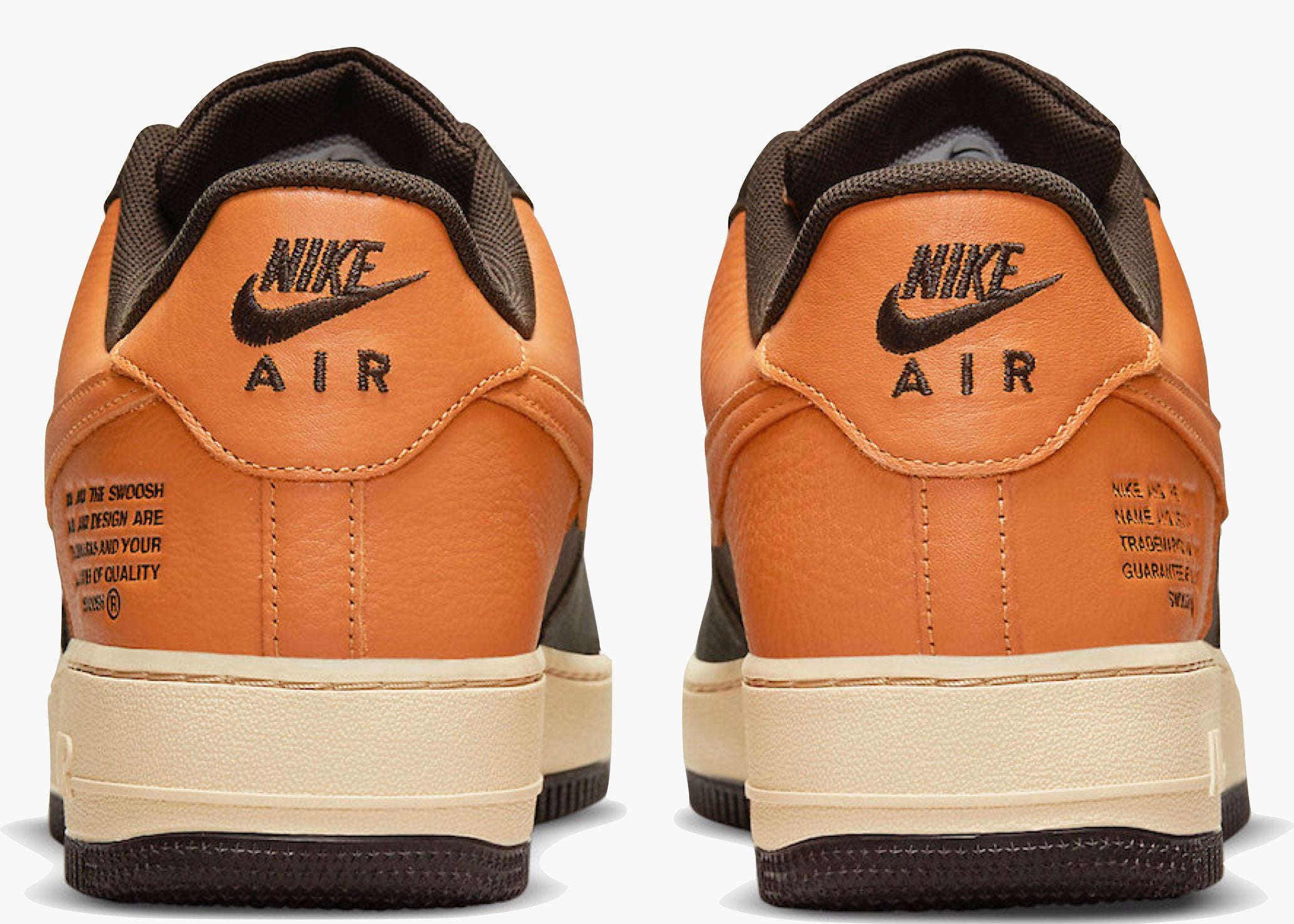 Nike Air Force 1 Low Gore-Tex Brown Orange Hype Clothinga Limited Edition