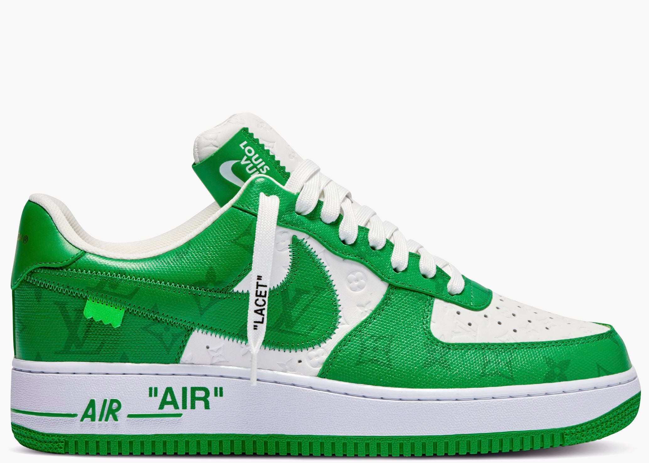 Nike Air Force 1 Low Louis Vuitton By Virgil Abloh Green | Hype Clothinga