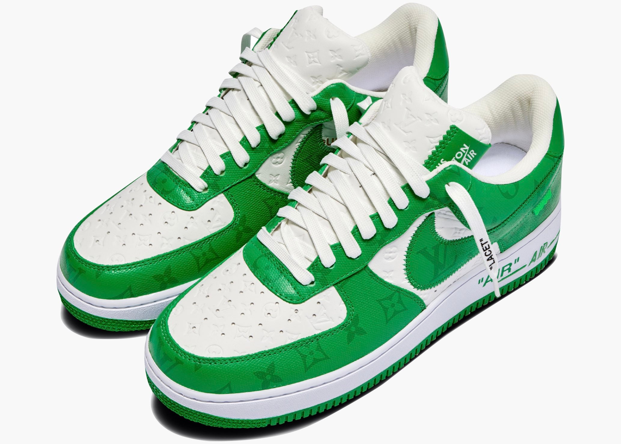 Nike Air Force 1 Low Louis Vuitton By Virgil Abloh Green | Hype Clothinga