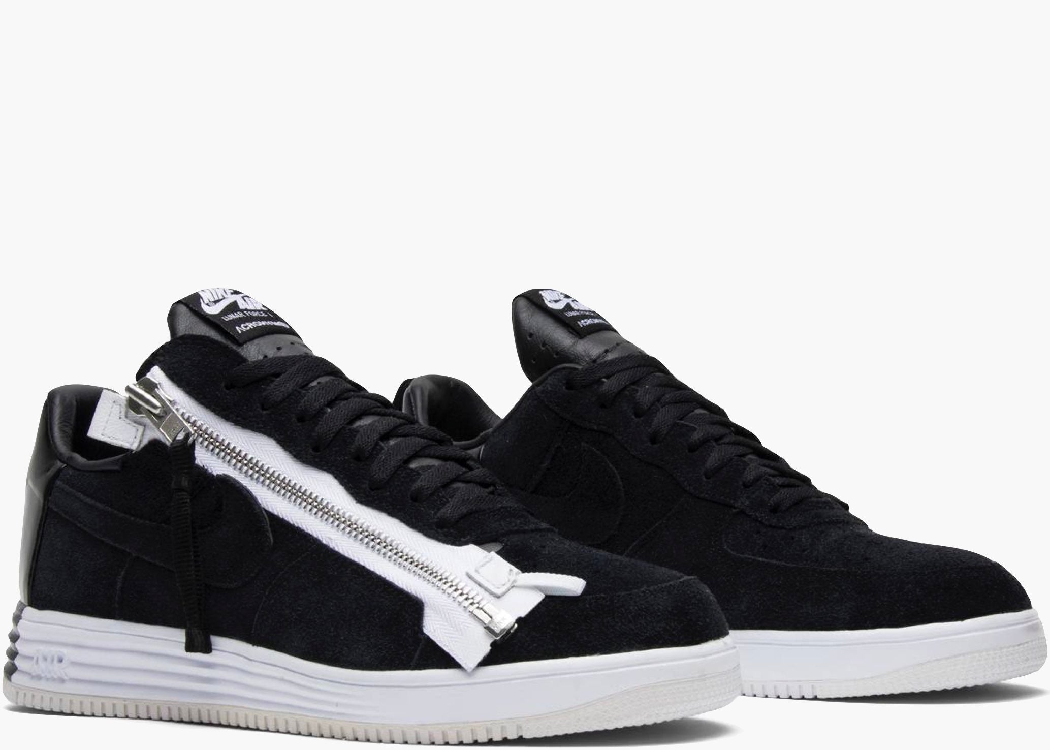 Nike Air Force 1 Low Lunar Acronym Black White 698699-001 Hype Clothinga