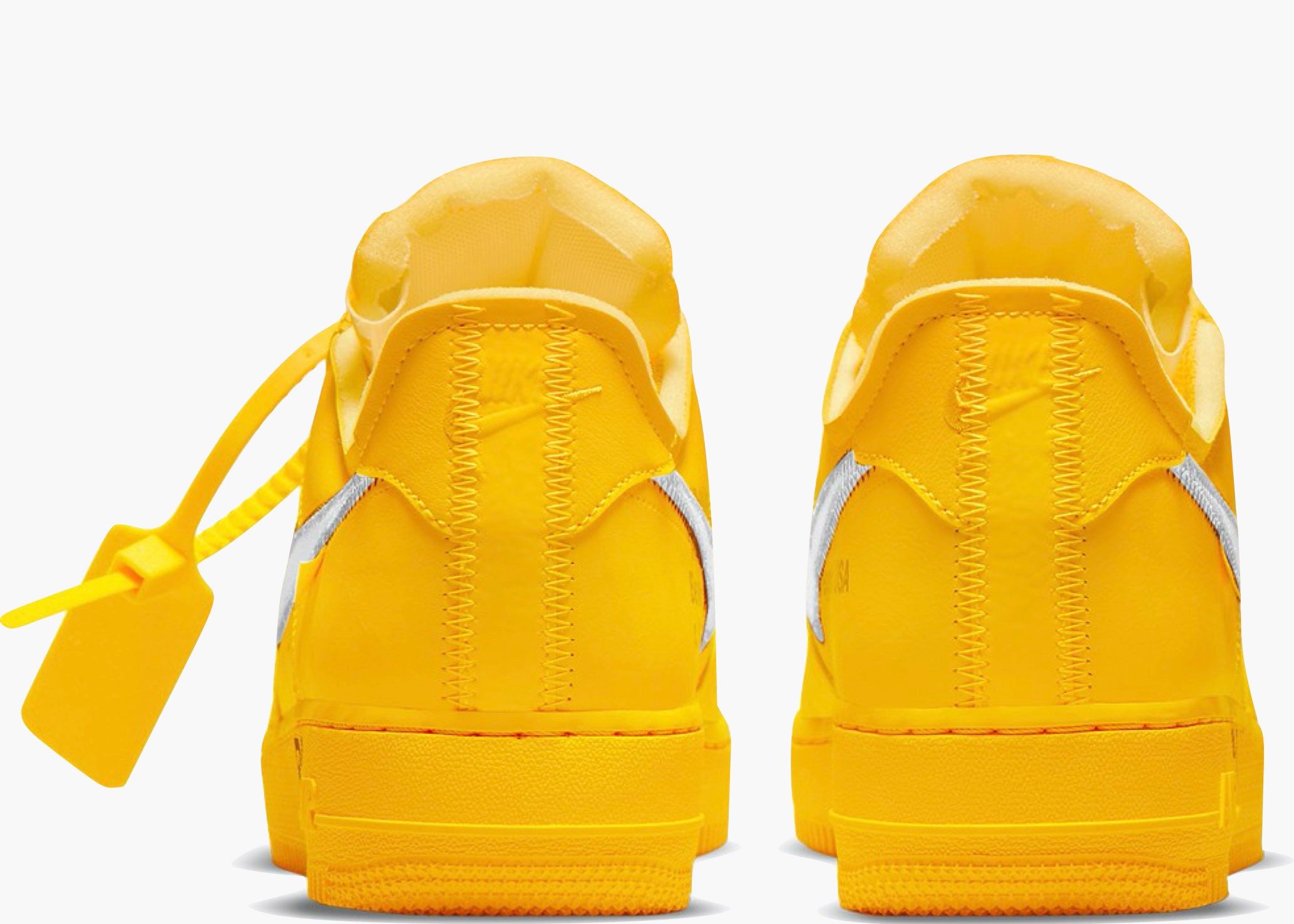 Nike Air Force 1 Low Off White University Gold Metallic Silver