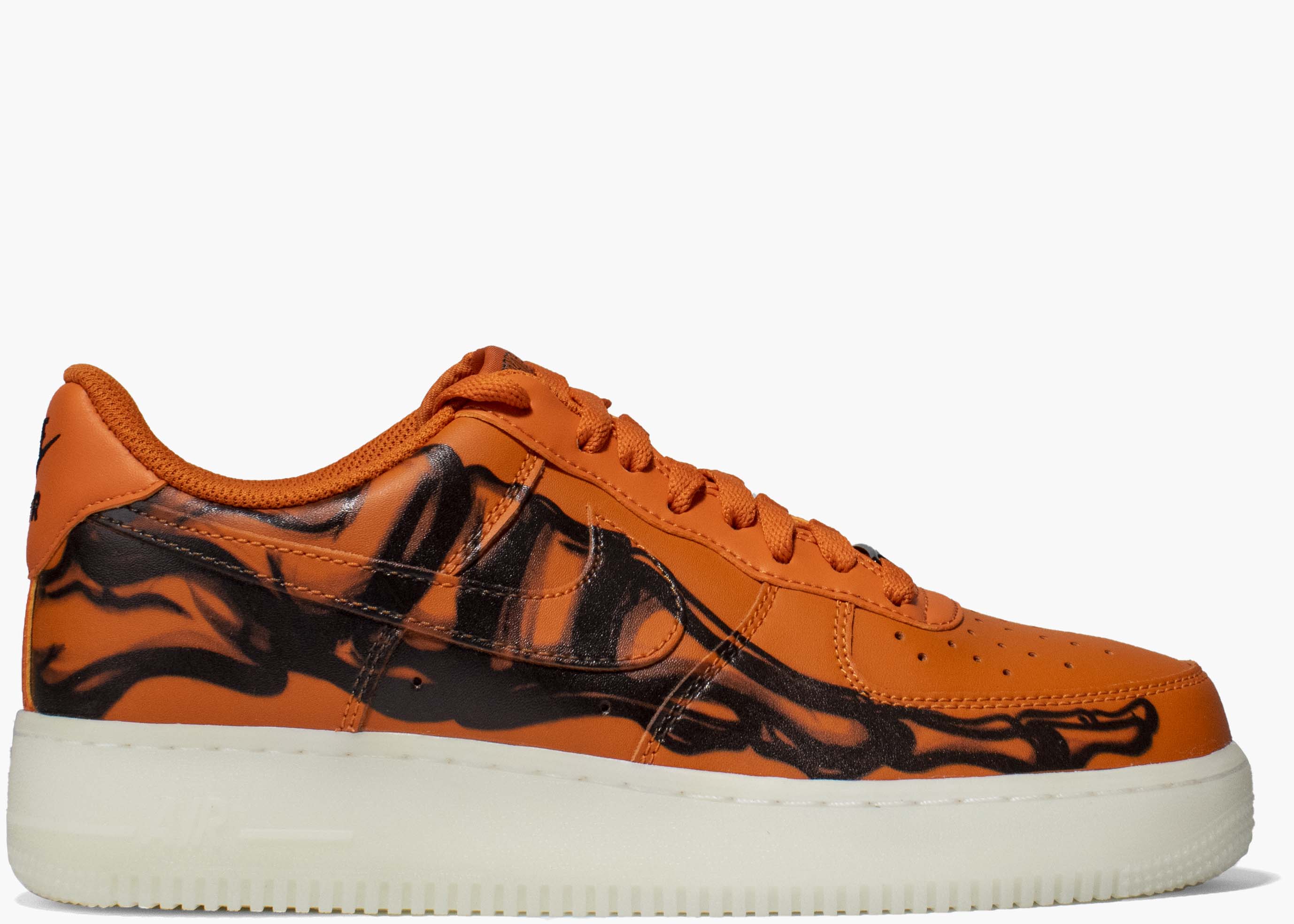 Nike Air Force 1 Low Orange Skeleton CU8067-800 Hype Clothinga Limited Edition