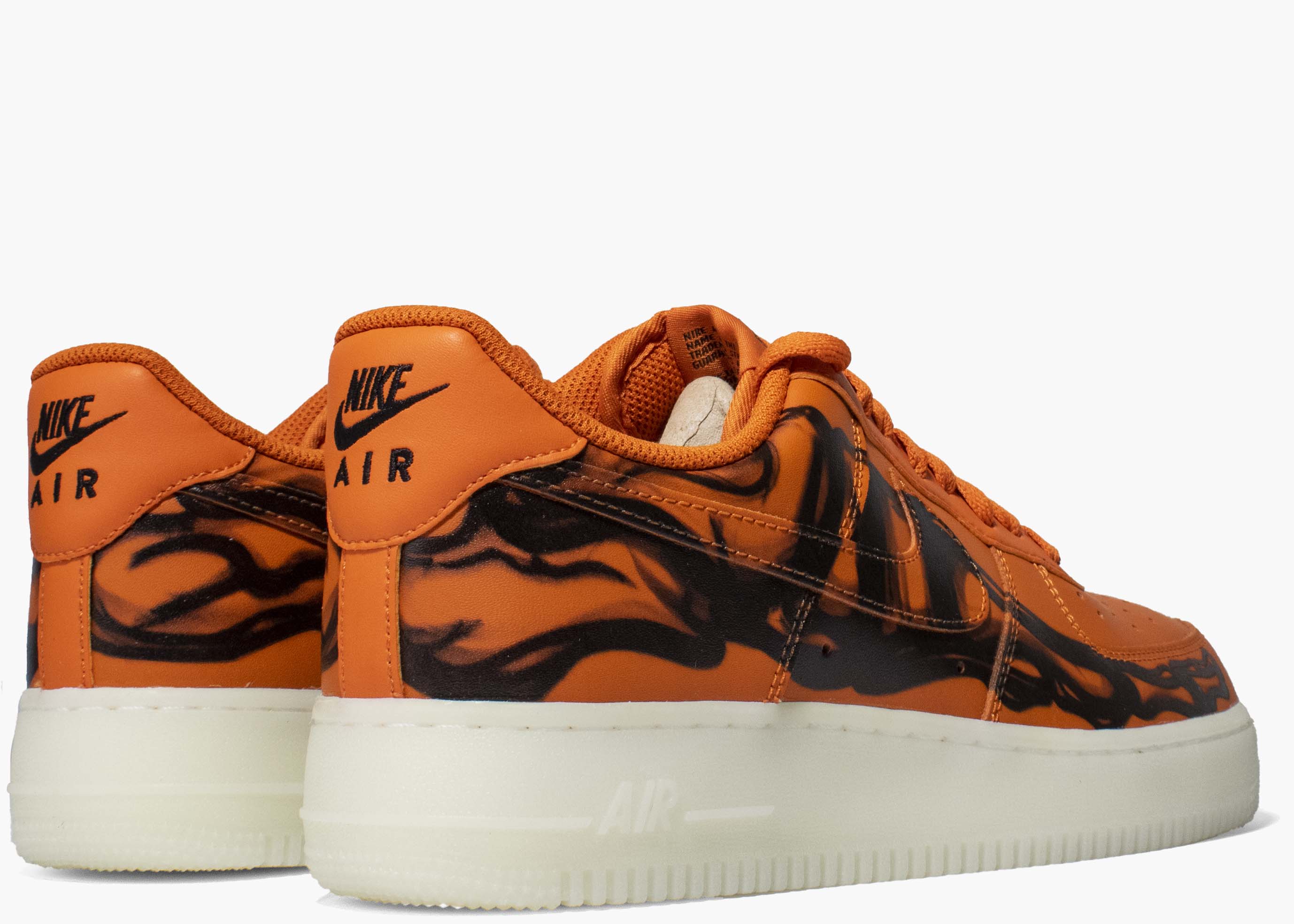 Nike Air Force 1 Low Orange Skeleton CU8067-800 Hype Clothinga Limited Edition